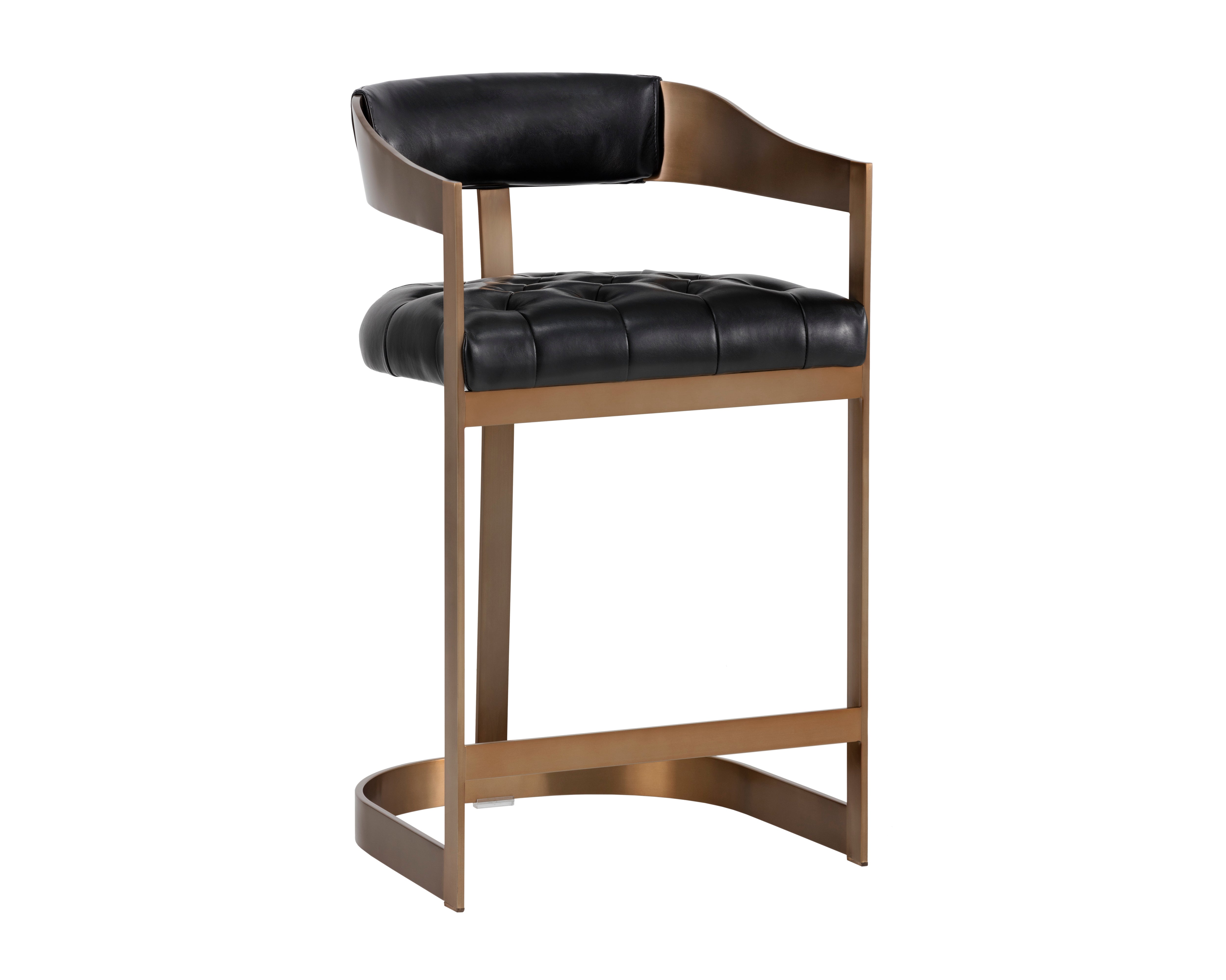 Beaumont Counter Stool - Modern Kitchen Bar Stools with Back Support, Adjustable Height for Breakfast Nook, Kitchen Island & Home Bar - Set of 1, 2 or 4 - Comfortable & Stylish Dining Seating