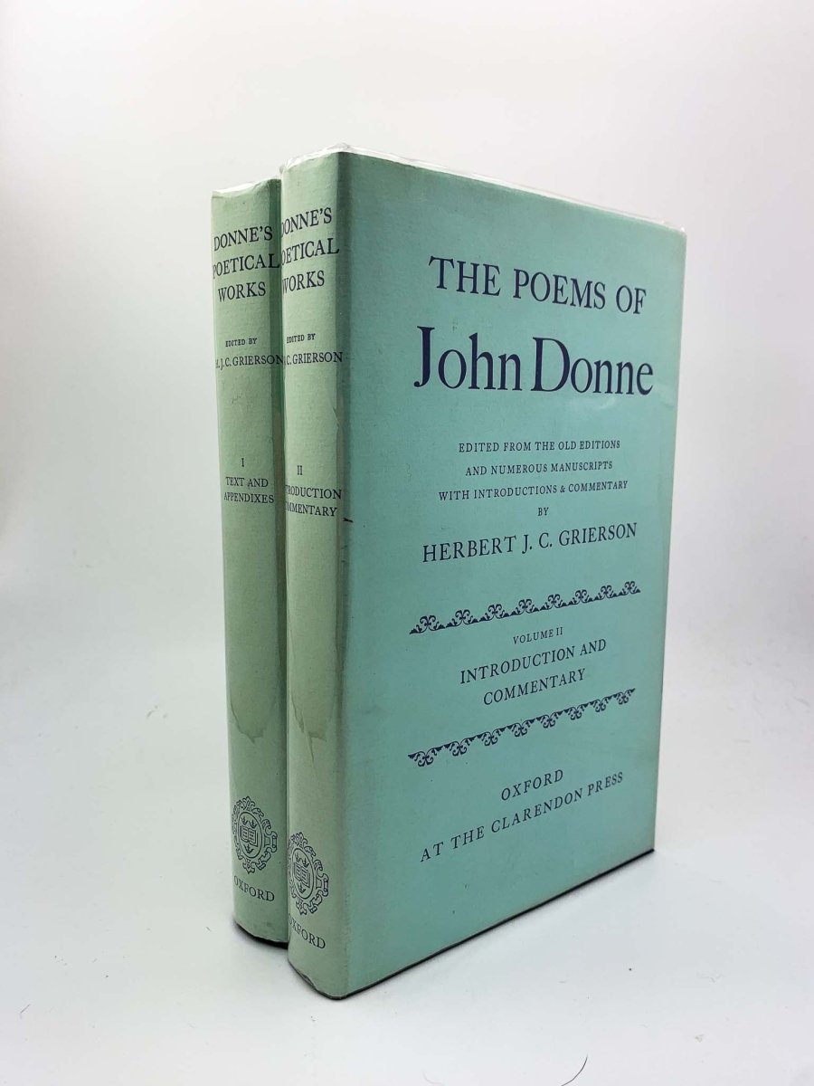 The Poems of John Donne - Complete 2 Volume Collection | Classic English Poetry Anthology | Perfect for Literature Studies & Book Collectors