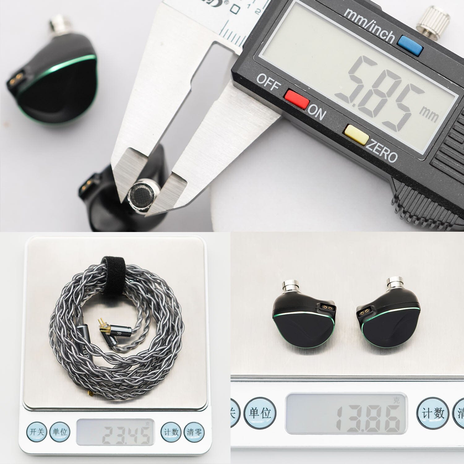 BQEYZ Winter Hybrid Dynamic Driver Earphones with 11.6mm PZT Bone Conduction Technology - Premium In-Ear Monitors for Audiophiles, Musicians & Travelers - Perfect for Studio Recording, Gaming & Commuting