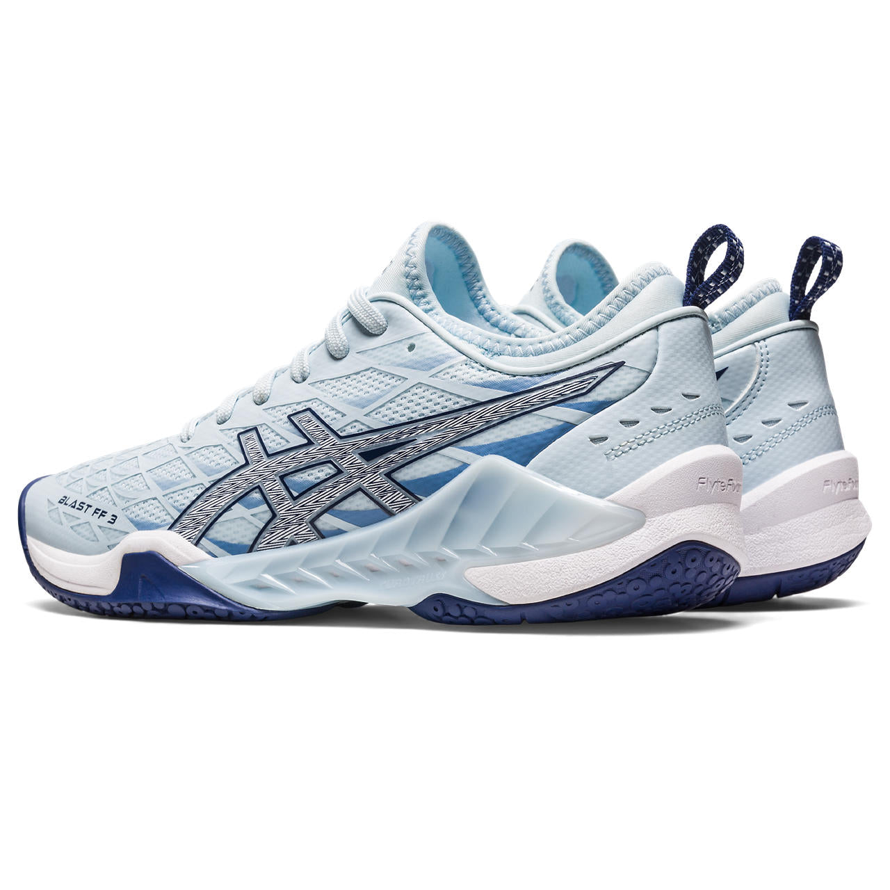 ASICS Blast FF 3 Women's Volleyball Shoes - Lightweight Indoor Court Shoes for Women with Cushioning (Blue) | Perfect for Volleyball, Badminton & Squash Games