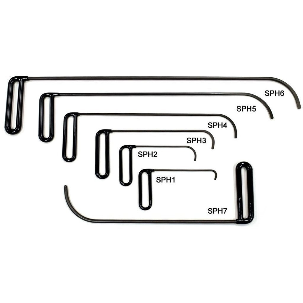 Dentcraft Side Panel Hook Set (7 Pieces) - Heavy Duty Hooks for Organizing Tools, Keys, and Accessories - Perfect for Garage, Workshop, and Home Storage