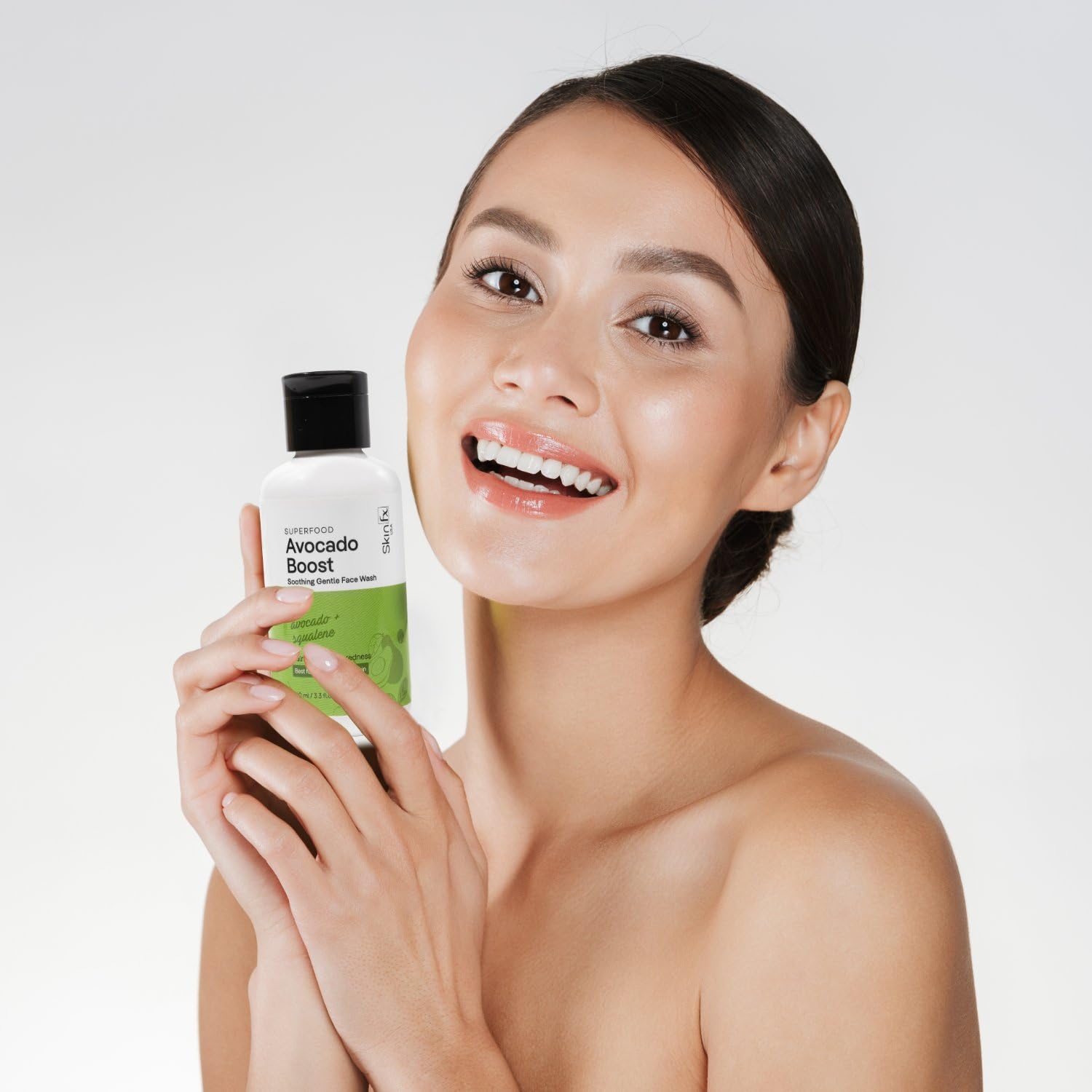 Skin Fx Gentle Face Wash for Sensitive & Dry Skin - Hydrating Cleanser with Avocado Superfood for Men & Women | Barrier Repair Formula to Soothe Irritation & Redness | 100ml | Perfect for Daily Skincare Routine & Post-Workout Refreshment