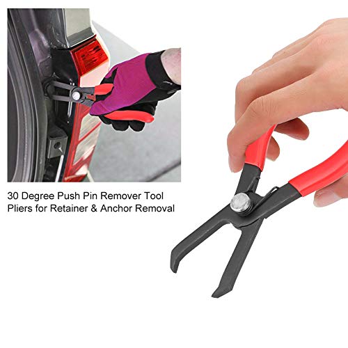 Push Pin Pliers - Professional Plastic Fastener Remover Tool for Snap Rings, Body Clips & Rivets | Heavy Duty Retainer & Anchor Puller | Ideal for Automotive, HVAC & DIY Repairs