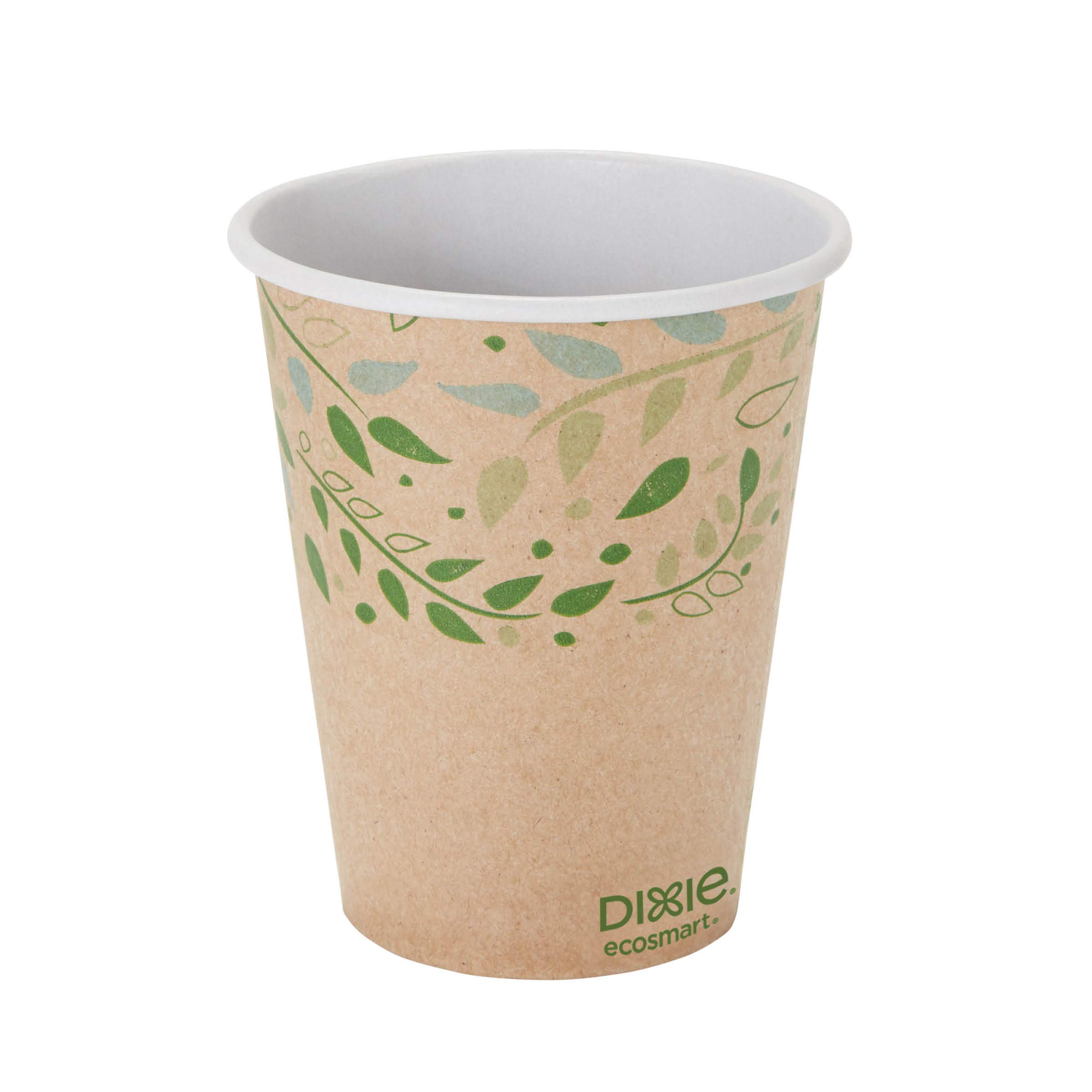 GP PRO Dixie EcoSmart 12 oz 100% Recycled Fiber Disposable Coffee Cups - 1000 Count (50 Cups/Sleeve, 20 Sleeves/Case) - Perfect for Offices, Cafes & Events - Sustainable & Leak-Proof