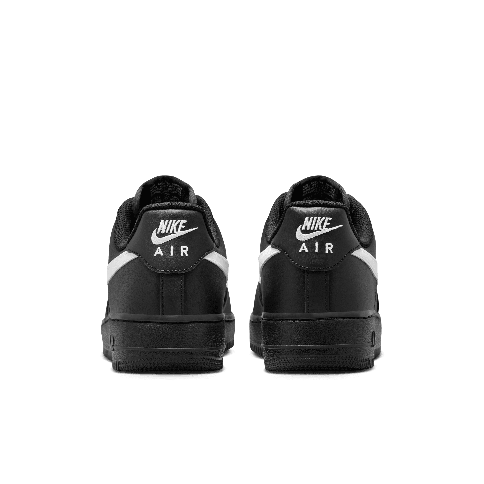 Nike Air Force 1 '07 Sneakers - Black & White Men's/Women's Basketball Shoes for Casual Wear & Street Style