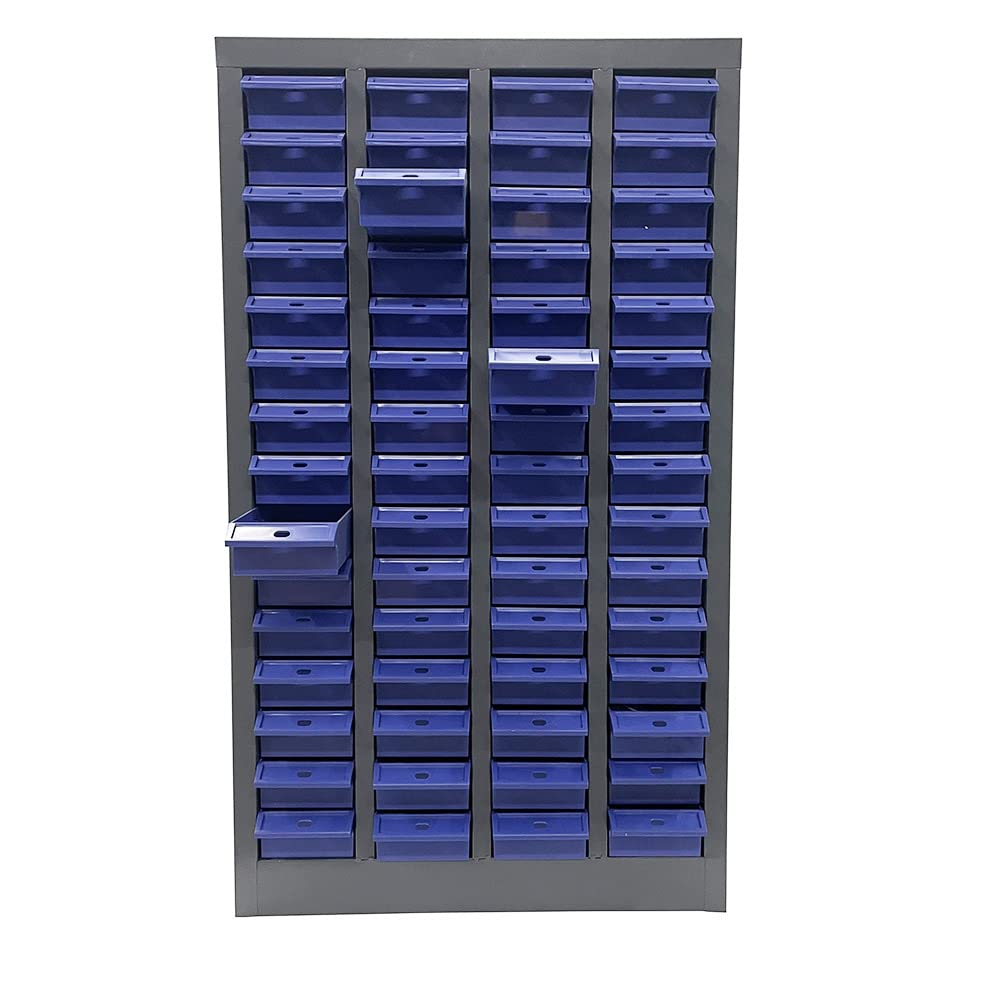 Techtongda 60-Drawer Steel Bolt & Nut Organizer Cabinet for Hardware Storage - Workshop & Garage Use