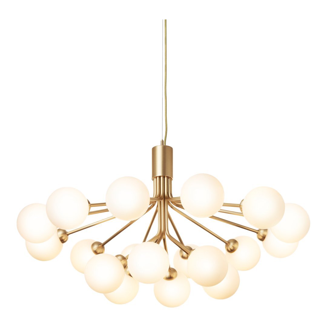 Apiales 18-Light Modern Crystal Chandelier - Elegant Dining Room Lighting Fixture for Home Decor | Perfect for Living Room, Bedroom, or Entryway
