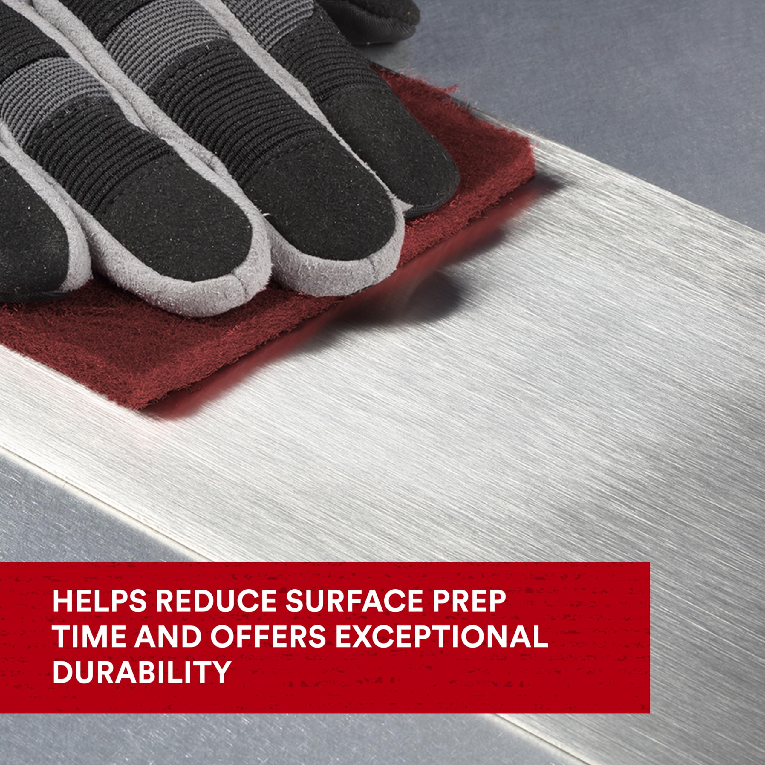 3M Scotch-Brite 7447B Pro Hand Pad - 60-Pack Fine Grade 6