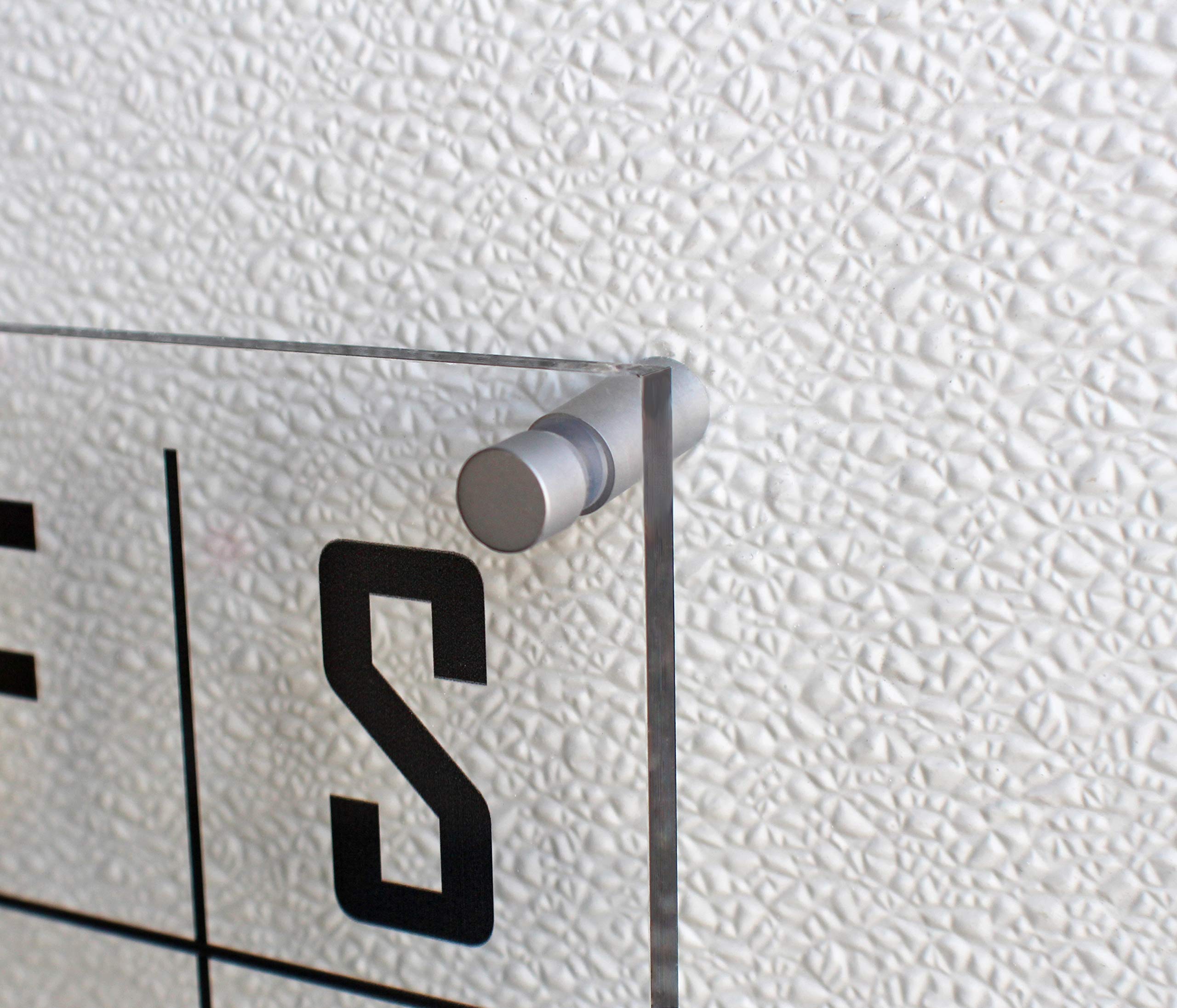 Acrylic Monthly Wall Calendar with Mounting Hardware - 24x18 Inches - Perfect for Office, Home & Classroom Organization