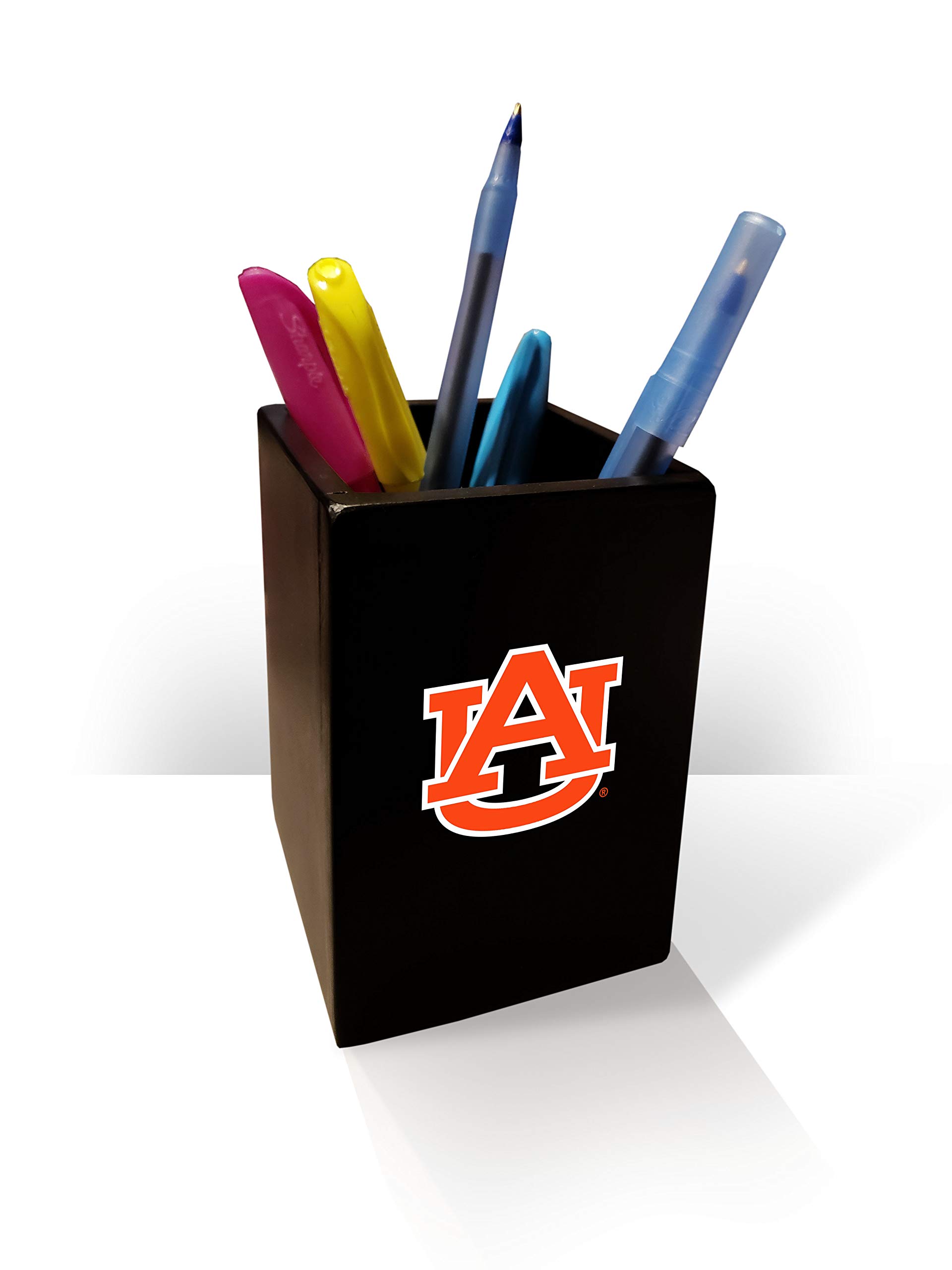 Fan Creations NCAA Auburn Tigers Pen & Pencil Holder - Officially Licensed Desk Organizer for School, Office & Home Decor