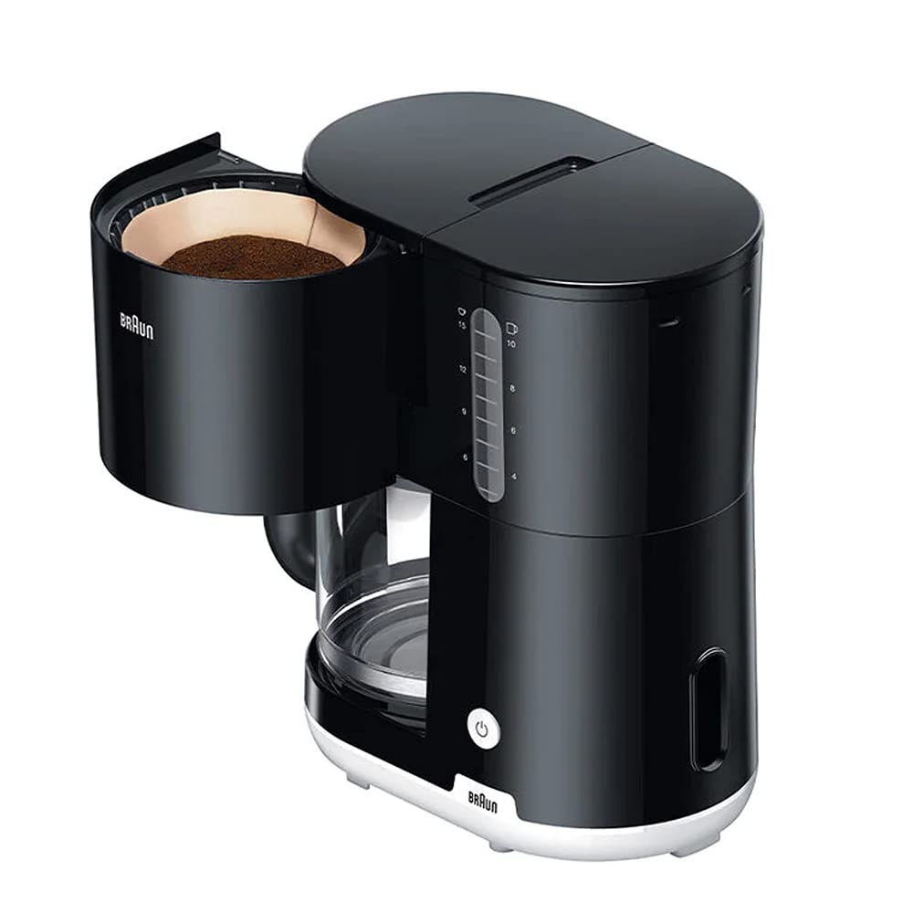 Braun AromaCafe OptiBrew 10-Cup Programmable Coffee Maker with Automatic Shut-Off, Dishwasher Safe Carafe & 1000W Fast Brewing - Perfect for Home, Office or Breakfast Use