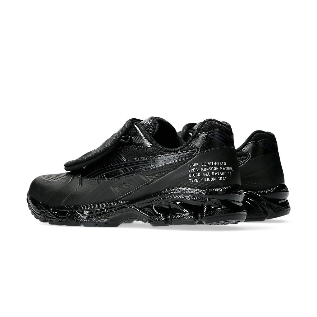 SBTG Limited Edition ASICS GEL-Kayano 14 'Monsoon Patrol Black' Running Shoes - Premium Comfort for Jogging, Gym Workouts & Streetwear Fashion