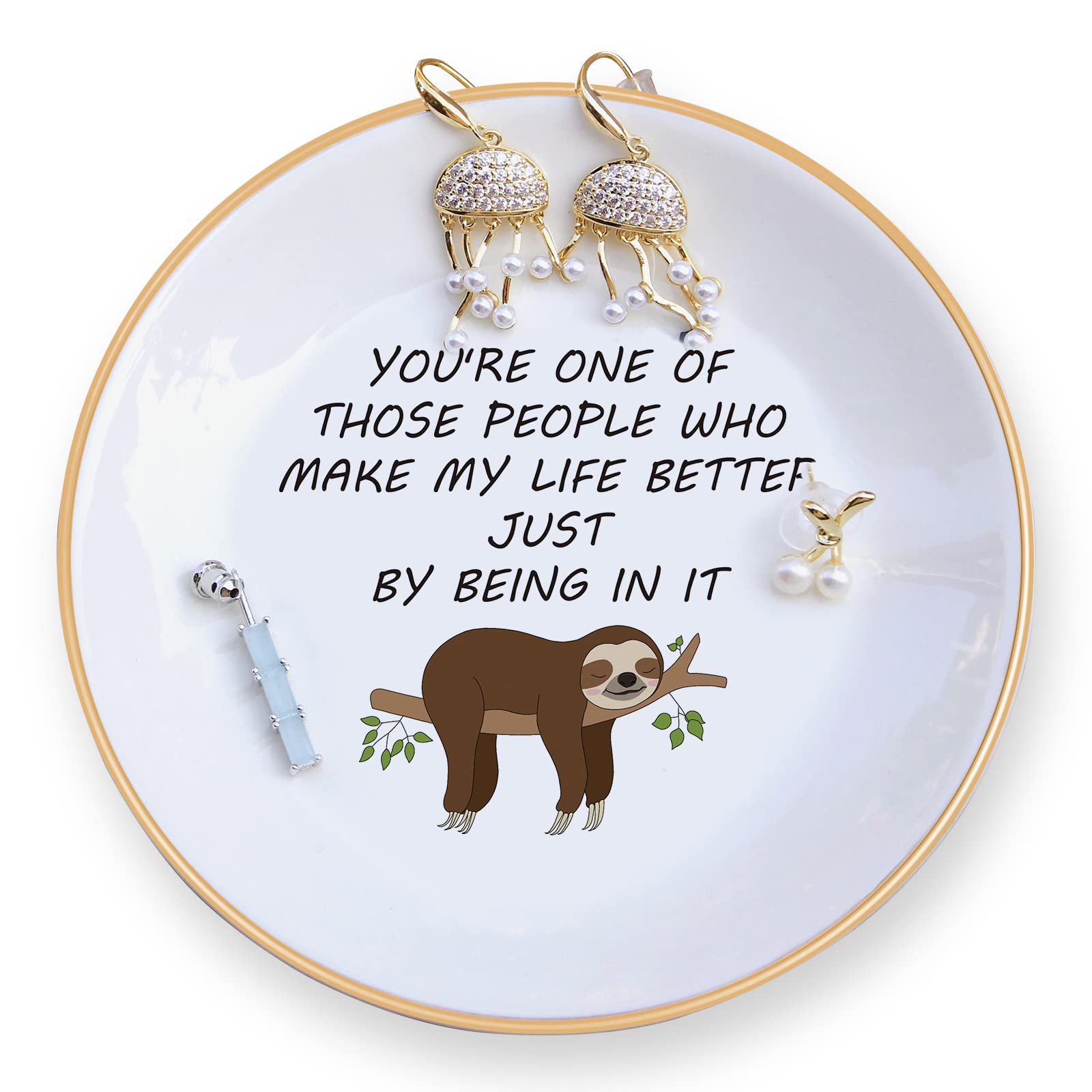 Sloth Jewelry Dish for Women - Mother's Day & Wedding Gifts