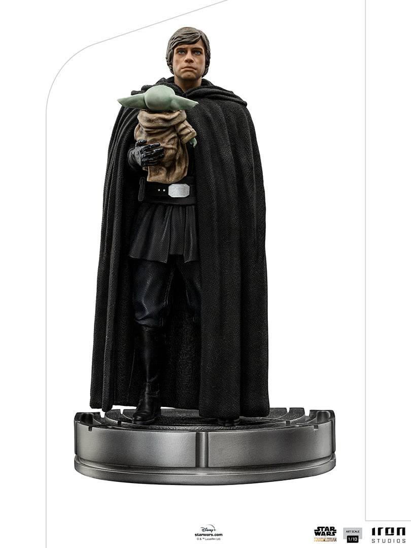 Iron Studios The Mandalorian Luke Skywalker & Grogu BDS Art Scale 1/10 Statue - Premium Collectible Figure for Star Wars Fans, Home Display & Gift Idea