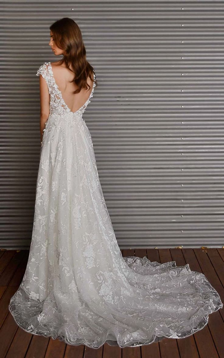 Martina Liana 1447 Wedding Dress - Elegant Lace Bridal Gown for Church Ceremony & Formal Reception