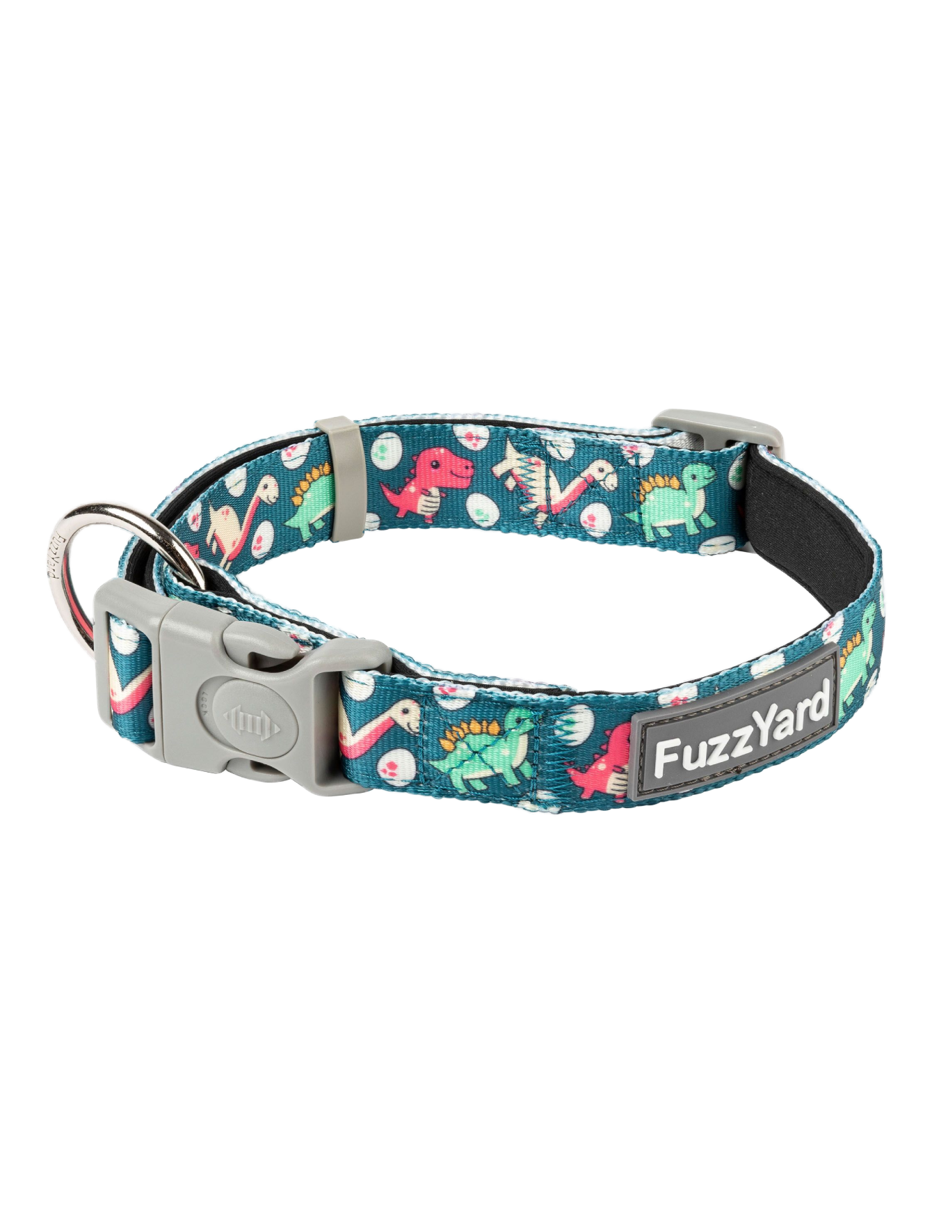 Fuzzyard Dinosaur Pet Collar for Dogs & Cats - Adjustable & Comfortable (3 Sizes) - Perfect for Walking, Training & Outdoor Adventures
