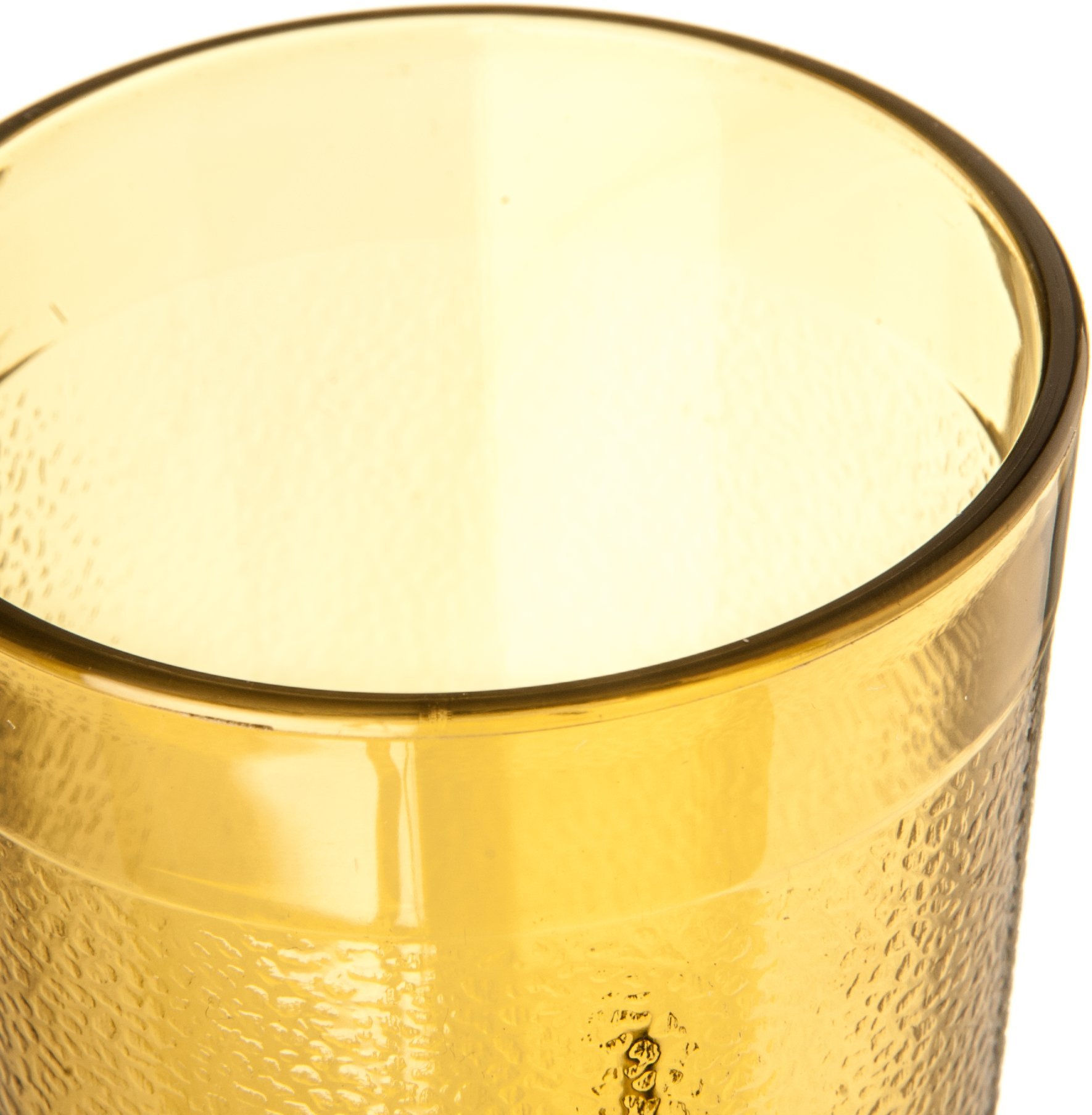BPA-Free 8 oz Amber Plastic Tumbler - Shatter-Resistant & Stackable Drinking Cup (Pack of 72) - Perfect for Restaurants, Cafes, Parties & Outdoor Events