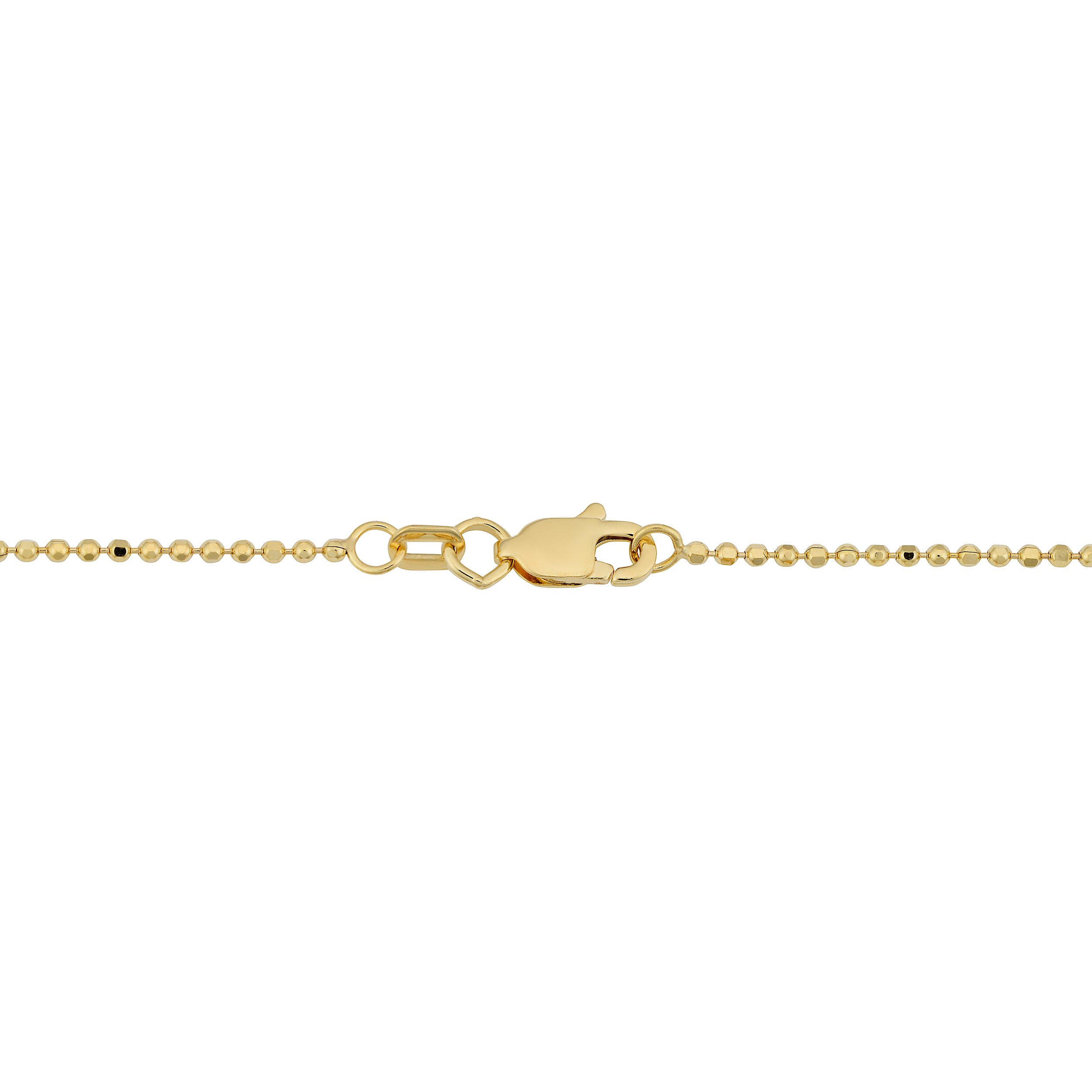 14K Gold 1.15mm Ball Chain Necklace - Yellow or White Gold | Dainty Layering Necklace for Women | Perfect for Everyday Wear, Gift Giving & Special Occasions