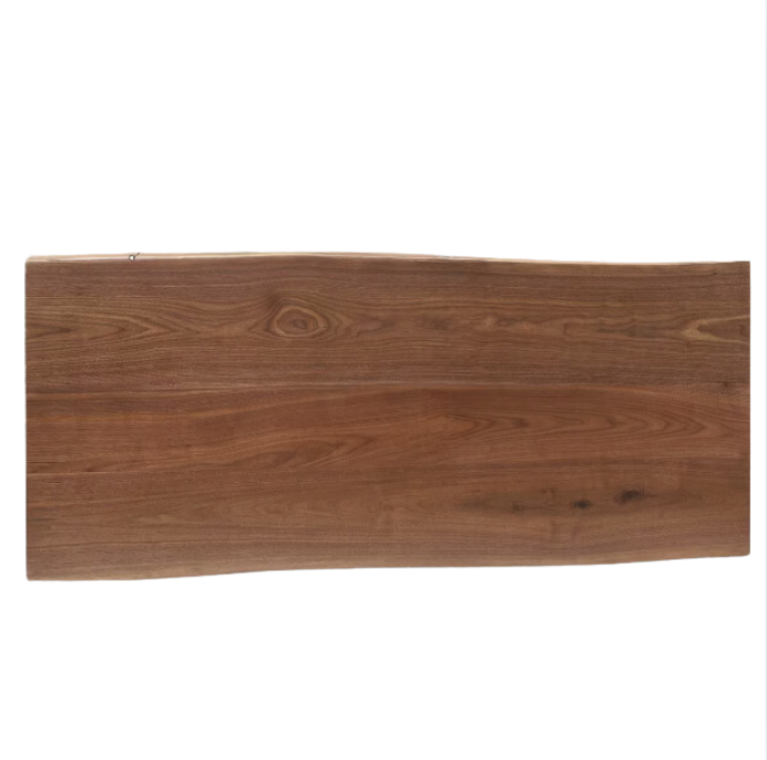 Premium Black Walnut Solid Wood Natural Edge Dining Table – Handcrafted Large Board for Rustic & Modern Home Decor – Perfect for Family Gatherings & Dinner Parties