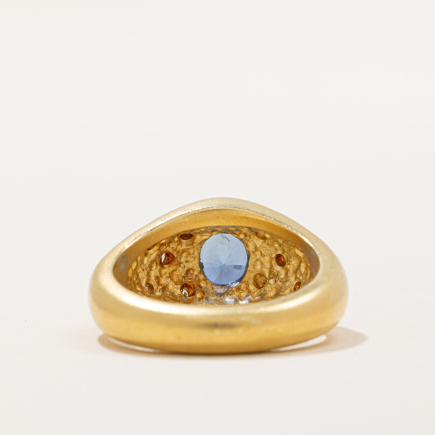 Blue Sapphire and Diamond Ring - 2.50ct Sapphire with 0.36ctw Diamonds - Size 7 - Elegant Engagement & Wedding Jewelry for Women