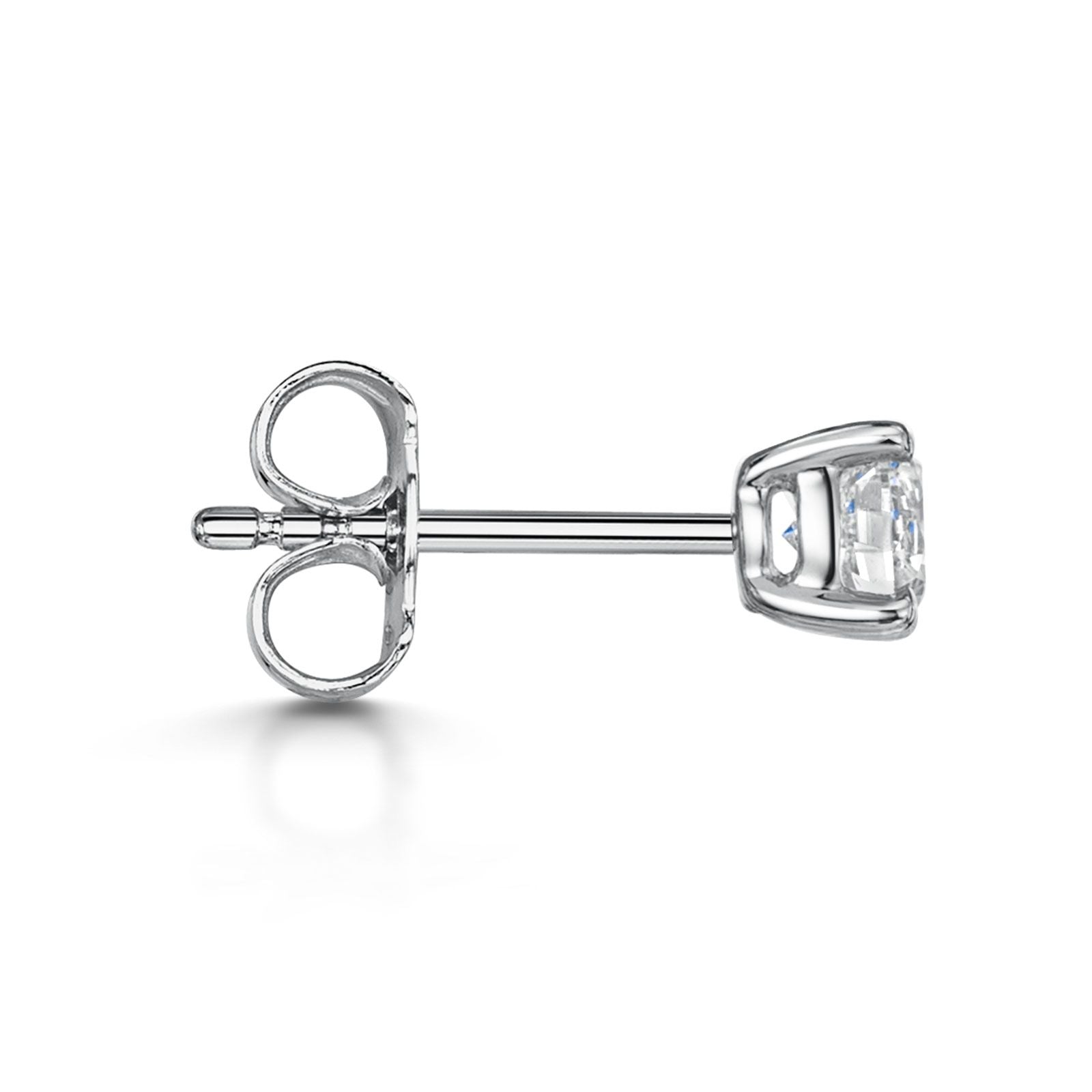 18ct White Gold 0.70ct F/G Si Brilliant Cut Diamond Solitaire Earrings - Perfect for Weddings, Anniversaries & Special Occasions