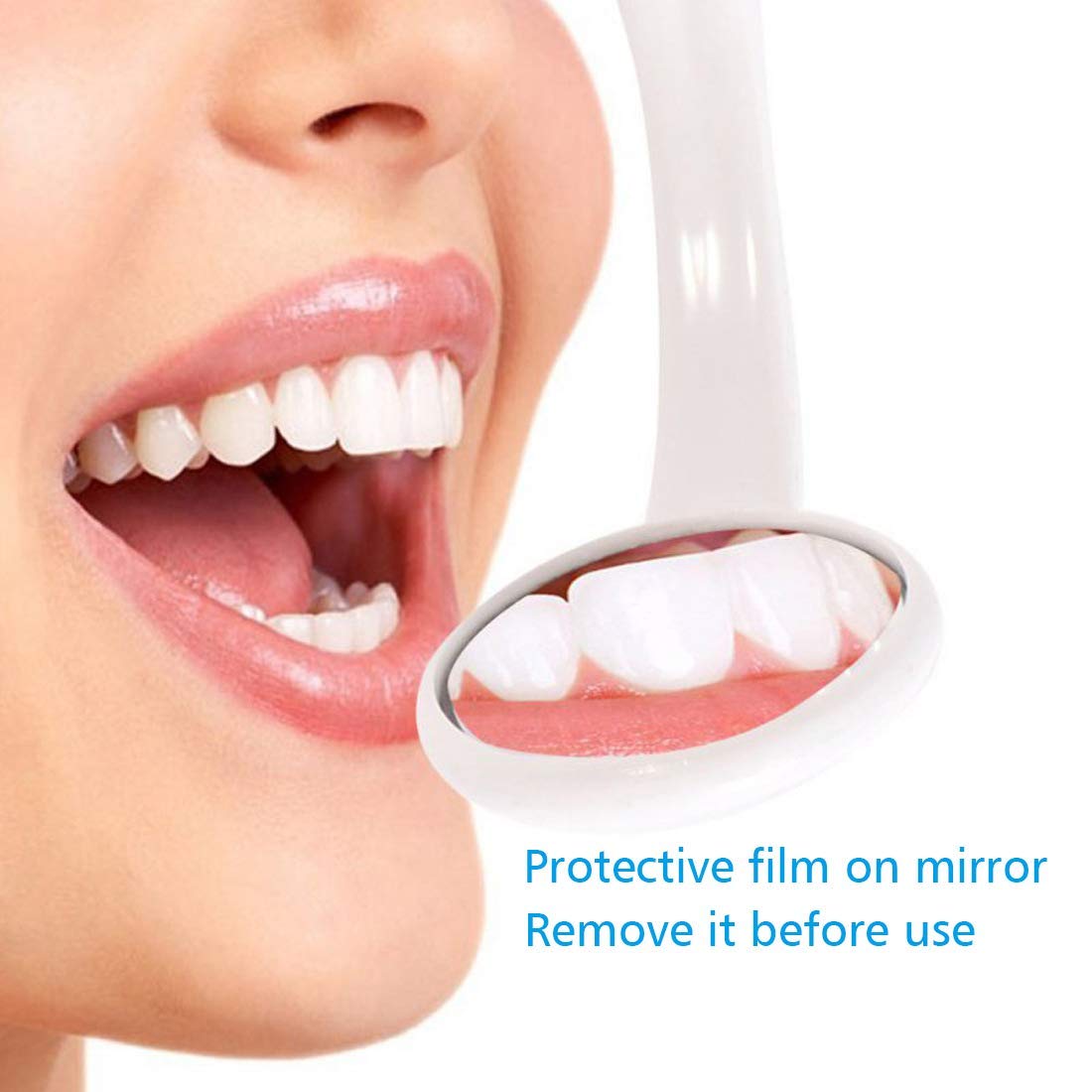 LED Dental Mirror with Light - Anti-Fog Mouth Inspection Mirror for Dentists & Home Use - Perfect for Teeth Cleaning, Oral Exams & DIY Dental Care