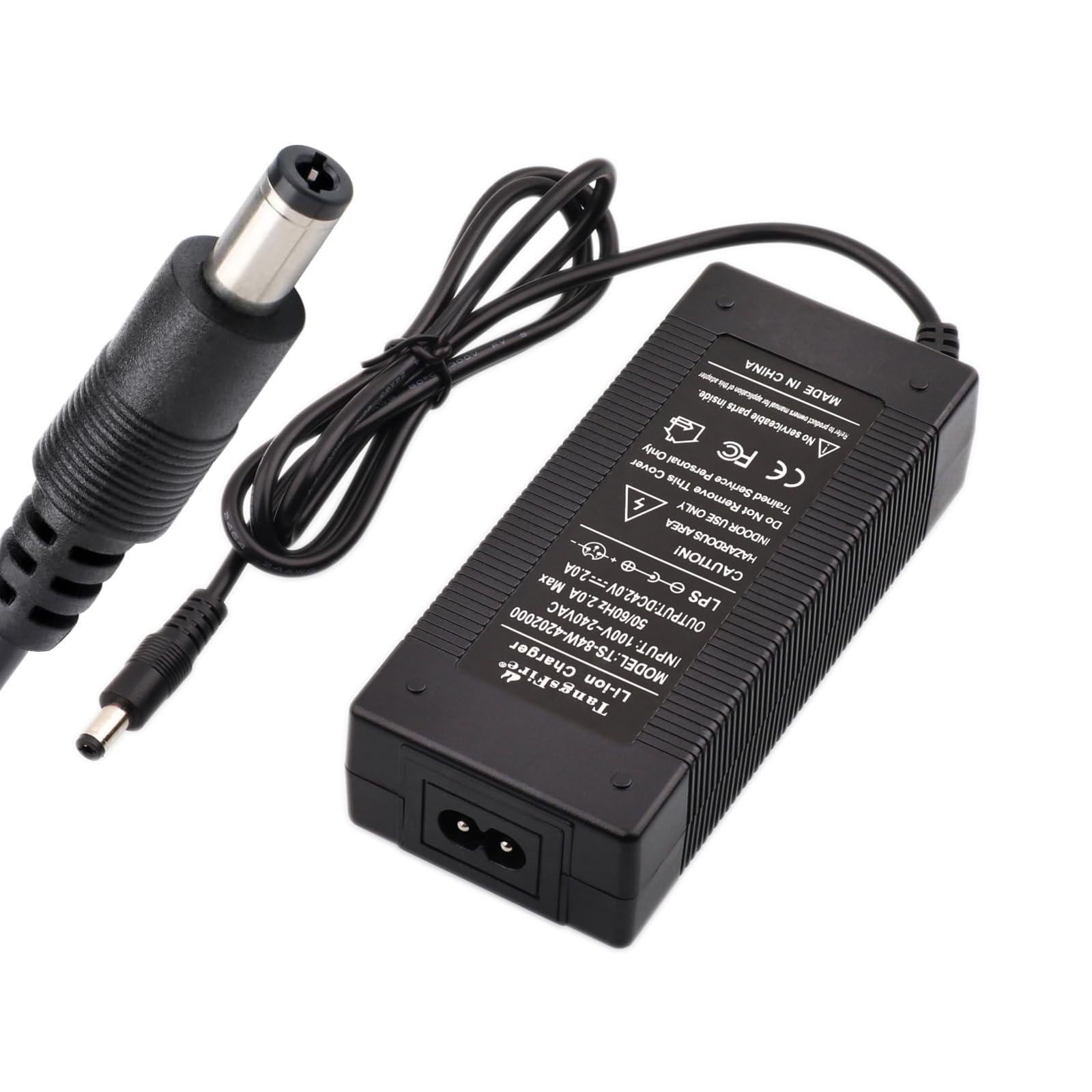 42V 1 Prong Universal Charger for 36V Lithium Battery - Perfect for E-Bikes, Scooters & Power Tools | Fast Charging & Durable Replacement