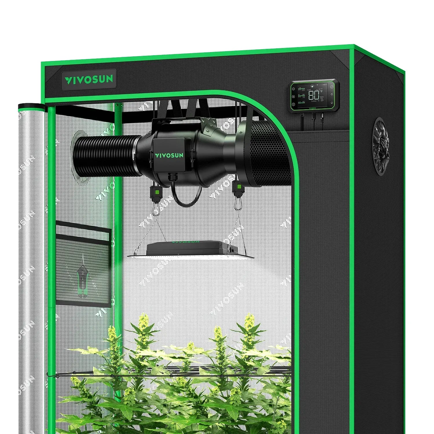 Vivosun Smart Grow Tent Kit for Indoor Plants - 2' x 3' Hydroponic Grow System with LED Lights & Ventilation - Perfect for Home Gardening, Seed Starting, and Herb Cultivation