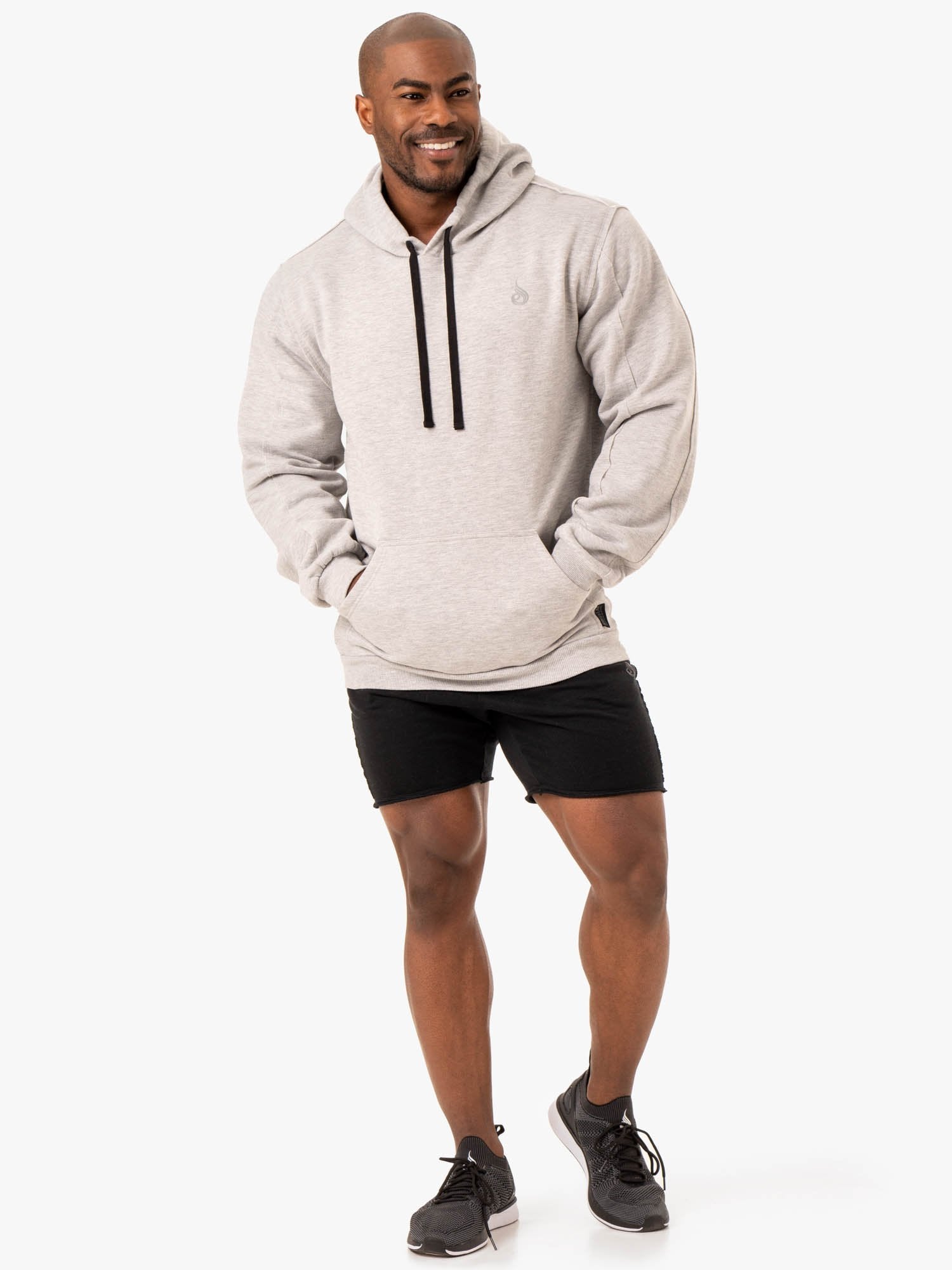 Force Pullover Hoodie for Men & Women - Soft & Comfortable Grey Marl Sweatshirt - Perfect for Gym, Running & Casual Wear