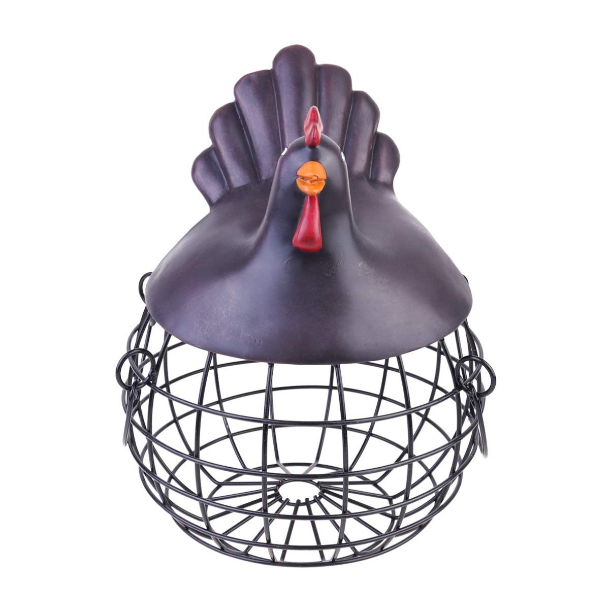 Stainless Steel Egg Basket with Lid - Multi-Purpose Kitchen Storage for Fruits, Vegetables, Bread & Eggs | Rustproof Wire Organizer for Pantry, Countertop & Farmhouse Decor