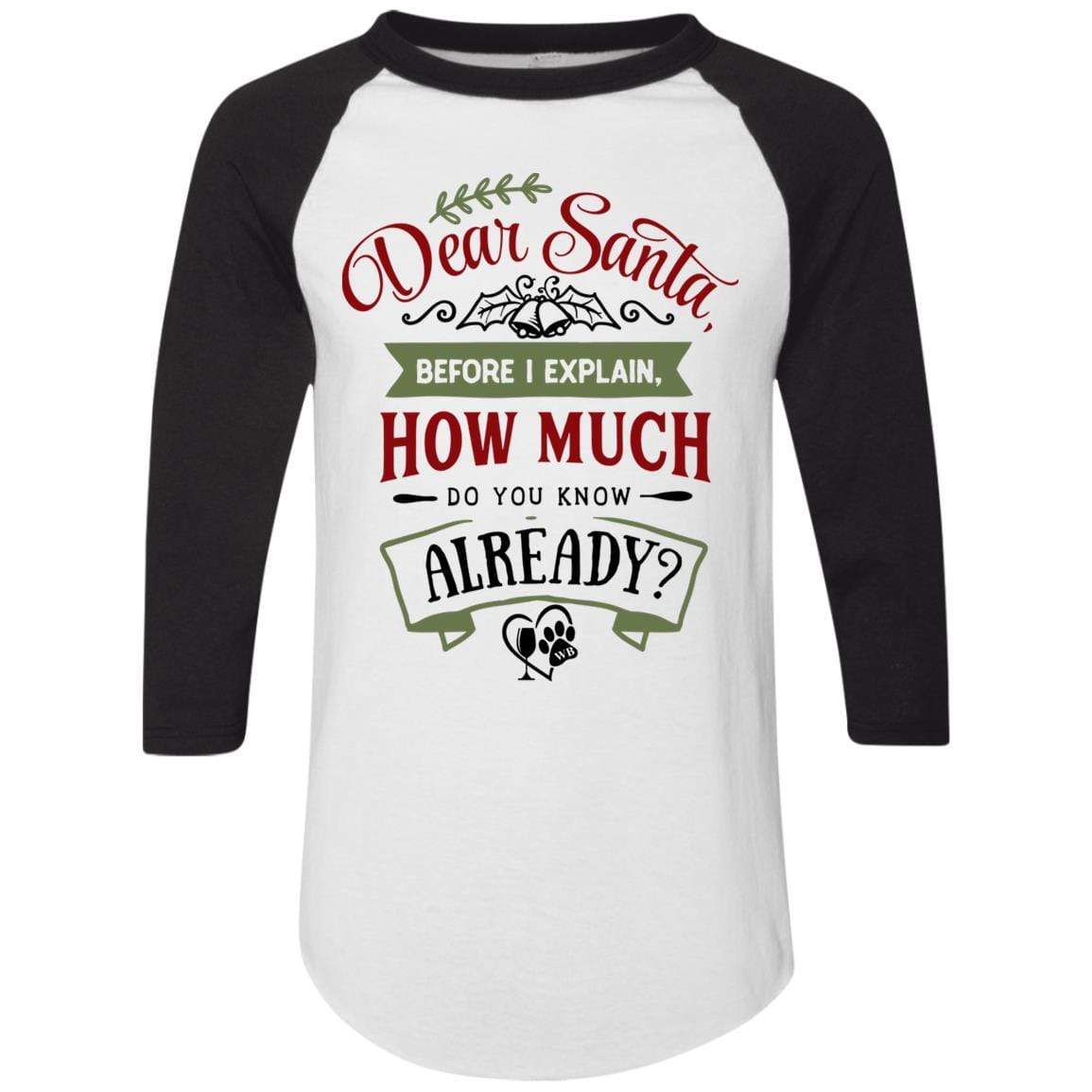 WineyBitches.Co Colorblock Raglan Jersey T-Shirt - Women's Fashion Casual Tee for Outfits, Lounge & Streetwear