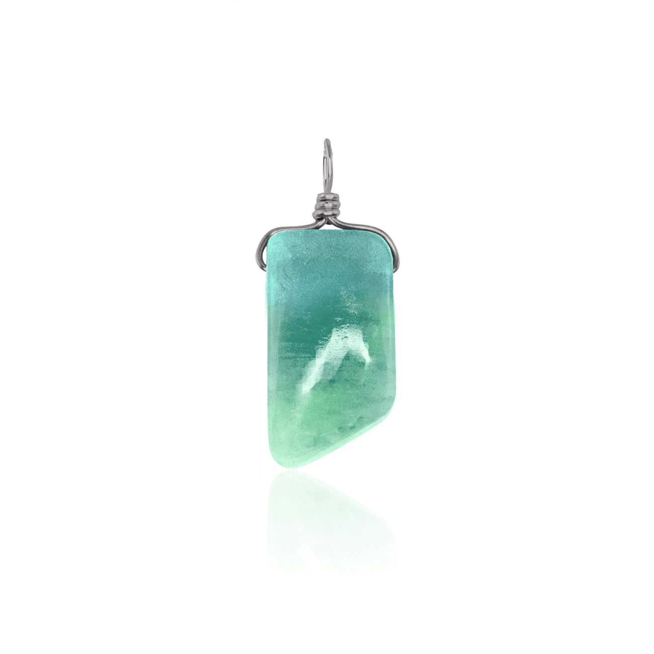 Small Smooth Amazonite Crystal Pendant with Gentle Point - Healing Stone Necklace for Stress Relief & Positive Energy - Perfect for Meditation, Yoga & Spiritual Jewelry Gifts