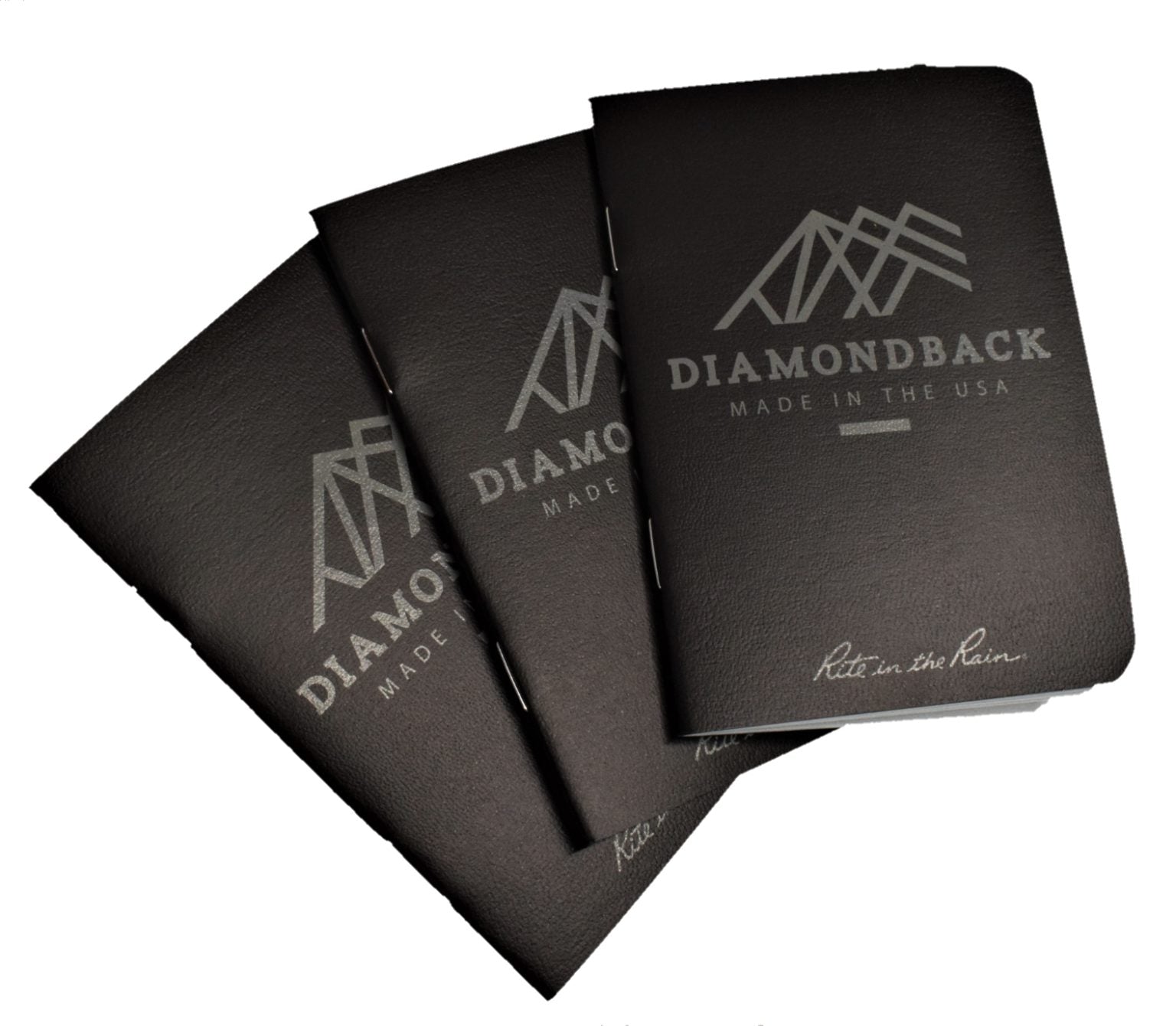 Diamondback DB x Rite in the Rain Waterproof Notepad - 3 Pack Black - All-Weather Writing for Outdoor Adventures, Hiking & Military Use
