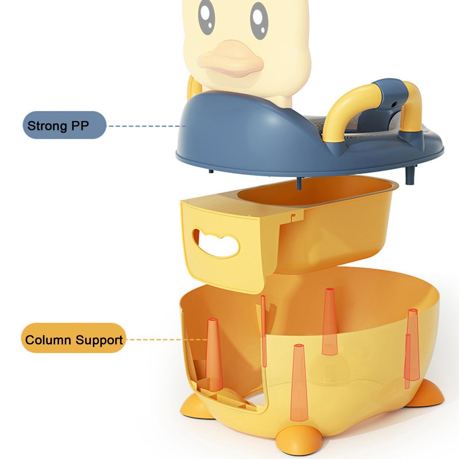 Portable Potty for Kids - Durable Cartoon Training Toilet with Removable Drawer - Travel & Home Use for Toddlers Boys & Girls - Ideal for Camping, Road Trips & Indoor Potty Training