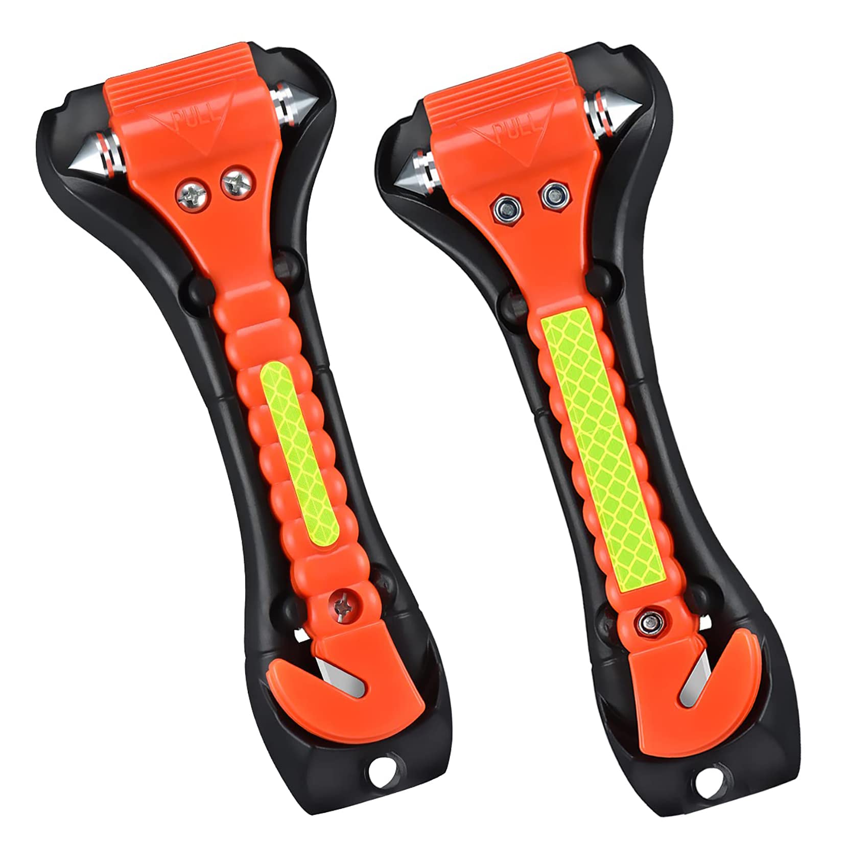 Upgraded Car Escape Tool - Premium Carbon Steel Window Breaker & Seat Belt Cutter for Emergency Situations | Safety Hammer with Reflective Strip for Car Accidents & First Responders | Ideal for Vehicle Emergencies, Roadside Assistance & Safety Preparedness