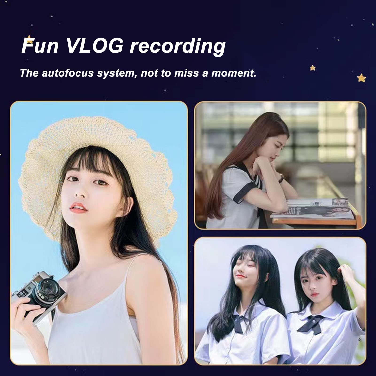 30MP 1080P Vlogging Camera with 8X Zoom - Perfect for Travel & Selfies