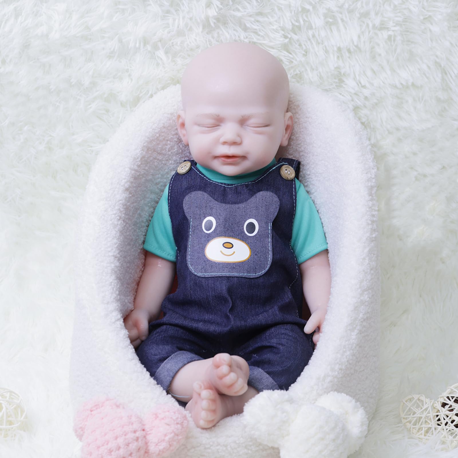 18 Inch Realistic Reborn Baby Doll Boy with Drink & Wet Function - Full Silicone Lifelike Baby Doll for Girls Age 6+, Perfect Christmas & Birthday Gift - Ideal for Role Play, Collecting, and Emotional Comfort