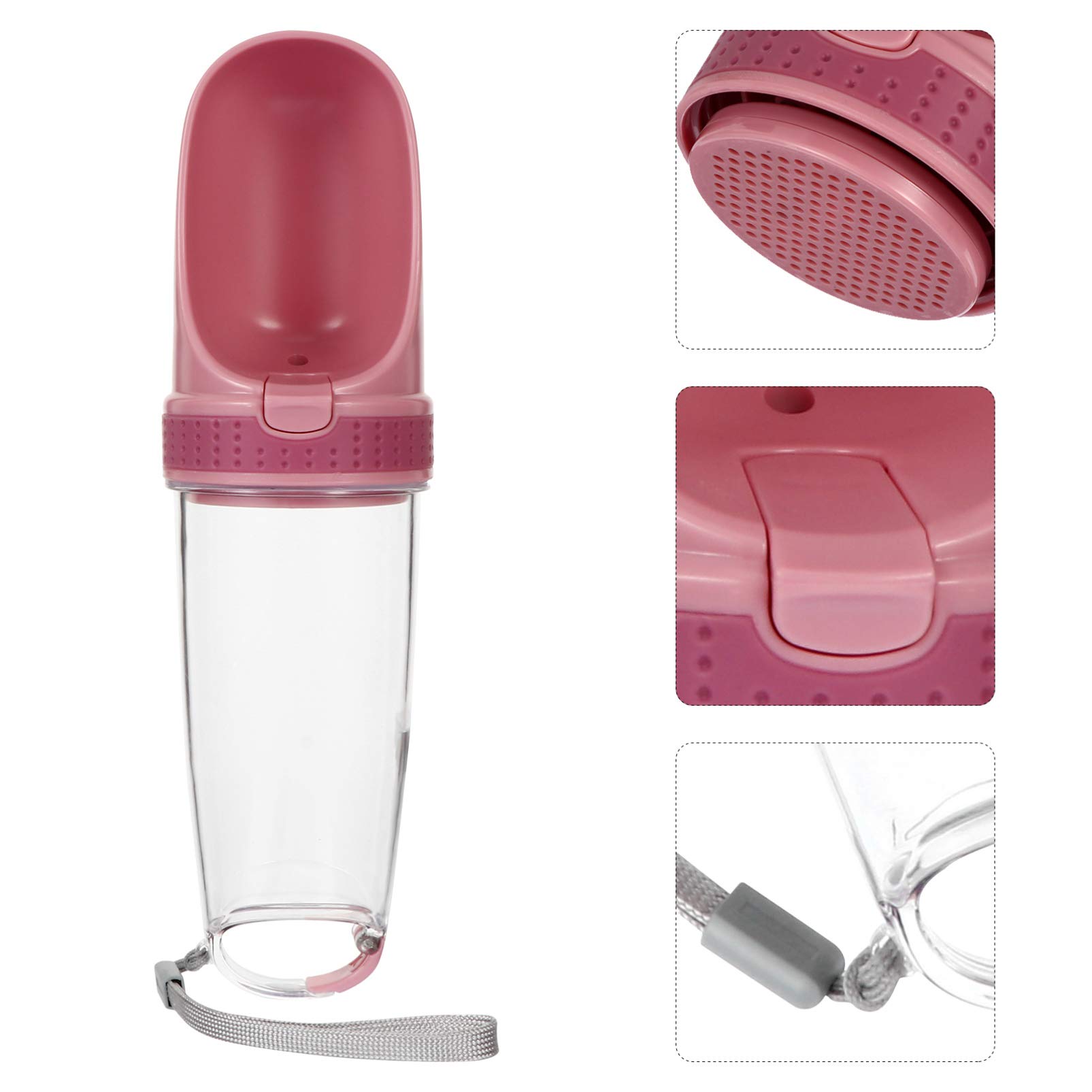 POPETPOP Portable Dog Water Bottle with Feeder - Leak-Proof Pet Drinking Dispenser for Dogs On-The-Go | Perfect for Hiking, Travel & Outdoor Adventures