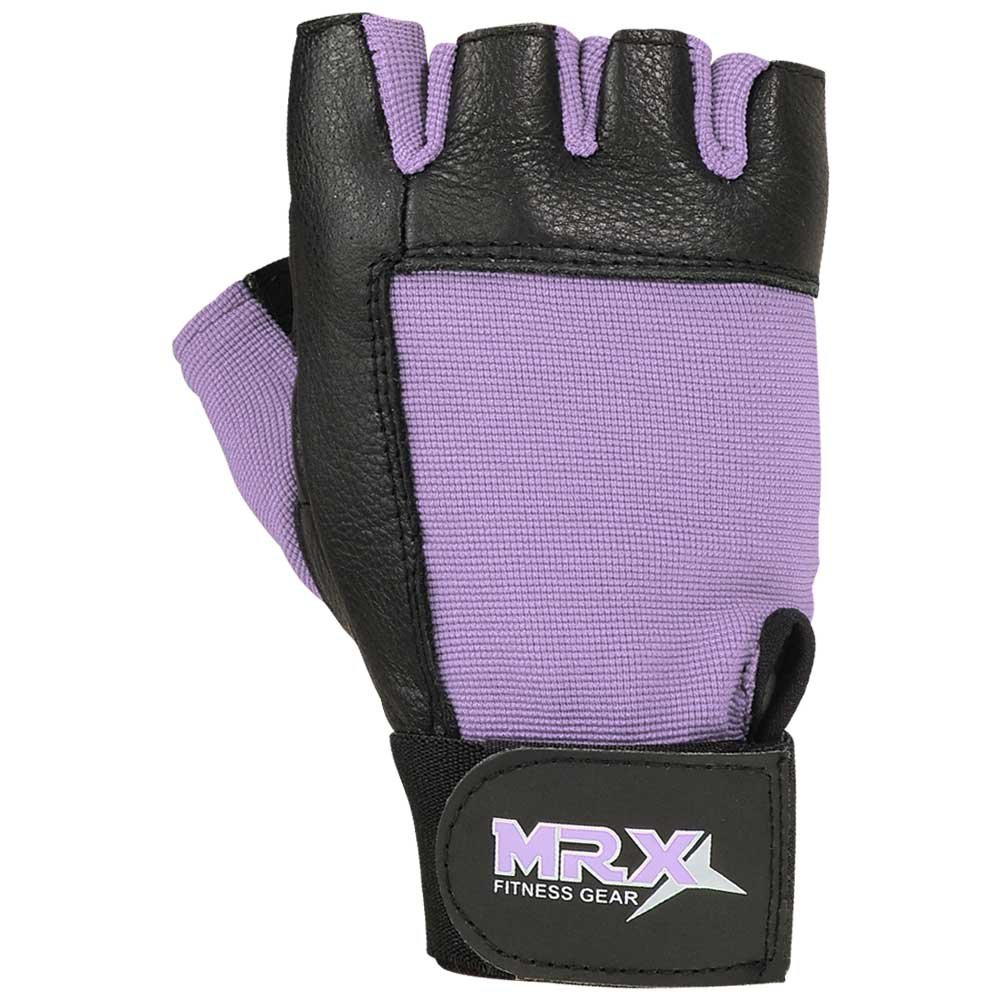 MRX Weight Lifting Gloves for Men & Women - Premium Leather Gym Gloves with Adjustable Wrist Strap - Ideal for CrossFit, Powerlifting & Strength Training