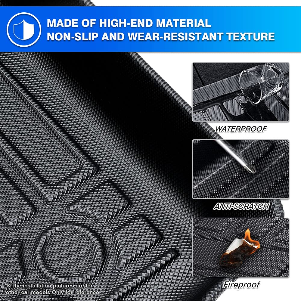 Custom Fit TPE Floor Mats for Honda Accord 2013-2017 | All-Weather Protection Non-Slip Floor Liners Set (2 Rows, Black) | Perfect for Daily Commuting & Road Trips