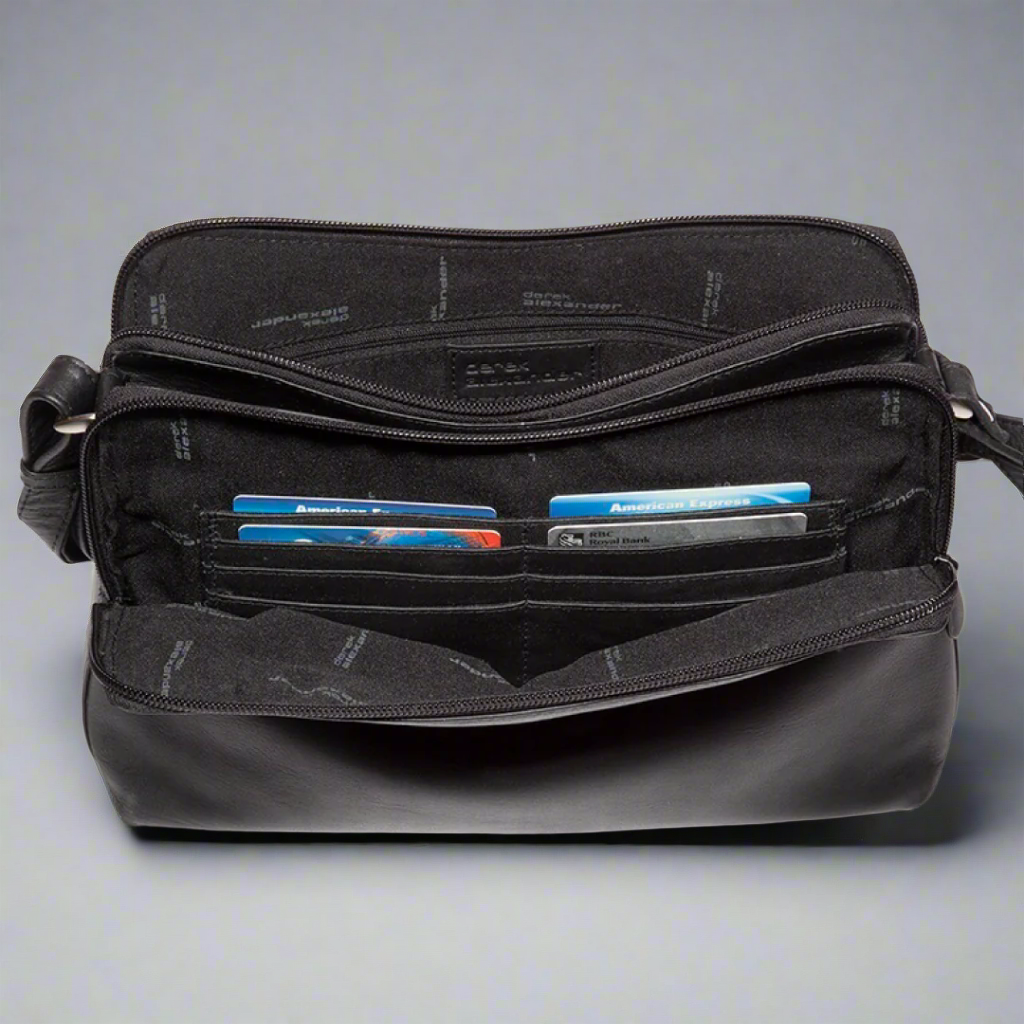 Derek Alexander Genuine Leather Crossbody Bag for Women - Stylish & Durable Shoulder Purse for Everyday Use, Travel, and Work