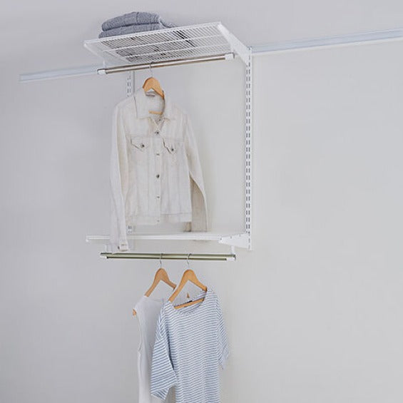 Elfa Starter Hanging Kit 5-Pack - 60cm Wide Wall Organizer for Closet & Storage - Perfect for Bedroom, Bathroom, and Office Organization