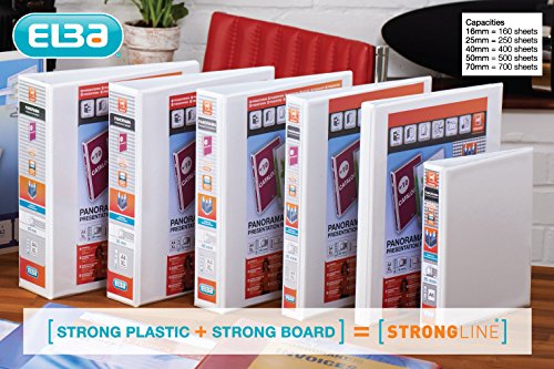 Panorama A4+ 25mm Blue Presentation Binder - Premium Document Organizer for Office, School & Business Meetings