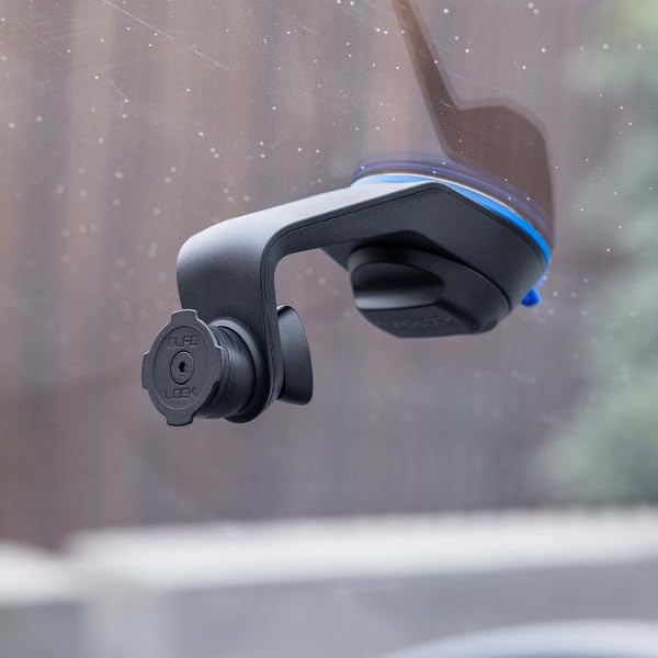 Quad Lock Universal MAG Phone Mount Kit - Secure Windscreen & Dashboard Suction Car Holder for iPhone & Android - Perfect for GPS Navigation & Hands-Free Driving