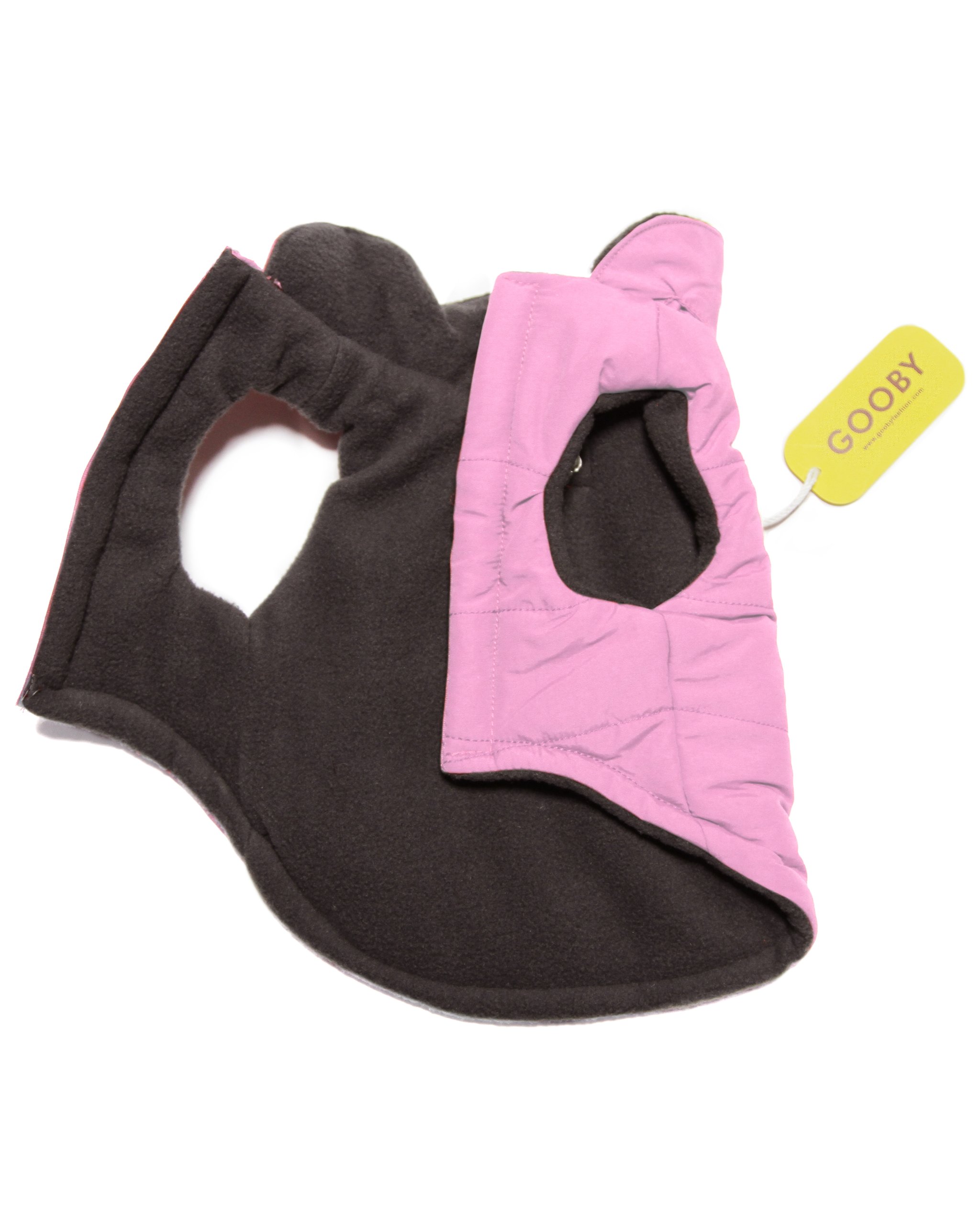 Gooby Wind Parka for Small Dogs - Waterproof & Windproof Dog Jacket, Pink - Perfect for Cold Weather Walks & Outdoor Adventures