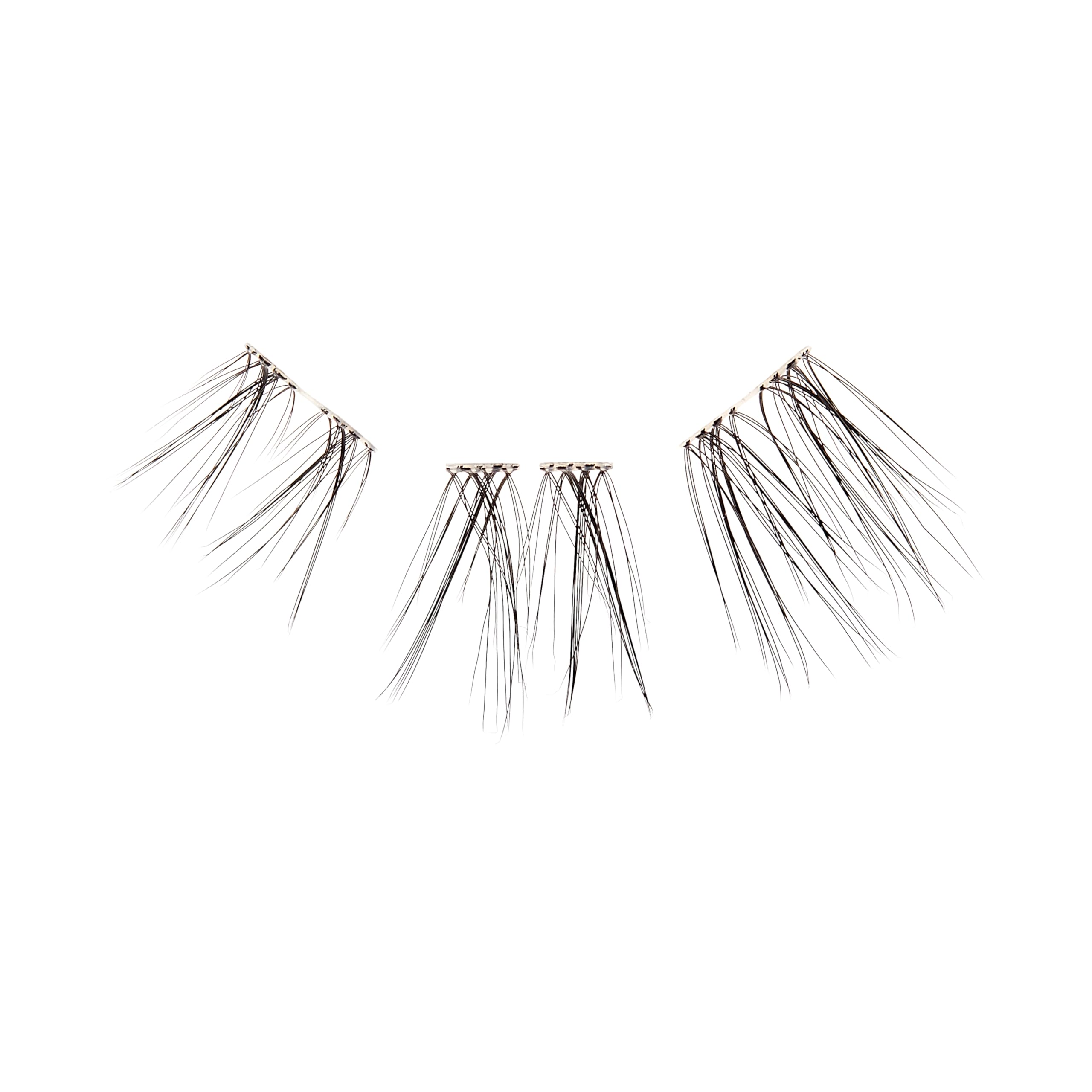 KISS Falscara Multipack False Eyelashes - 24 Pcs Faux Mink Wisps Lash Clusters (12mm-14mm-16mm) | Contact Lens Friendly, Reusable & Easy to Apply Strip Lashes for Everyday Glam & Special Occasions