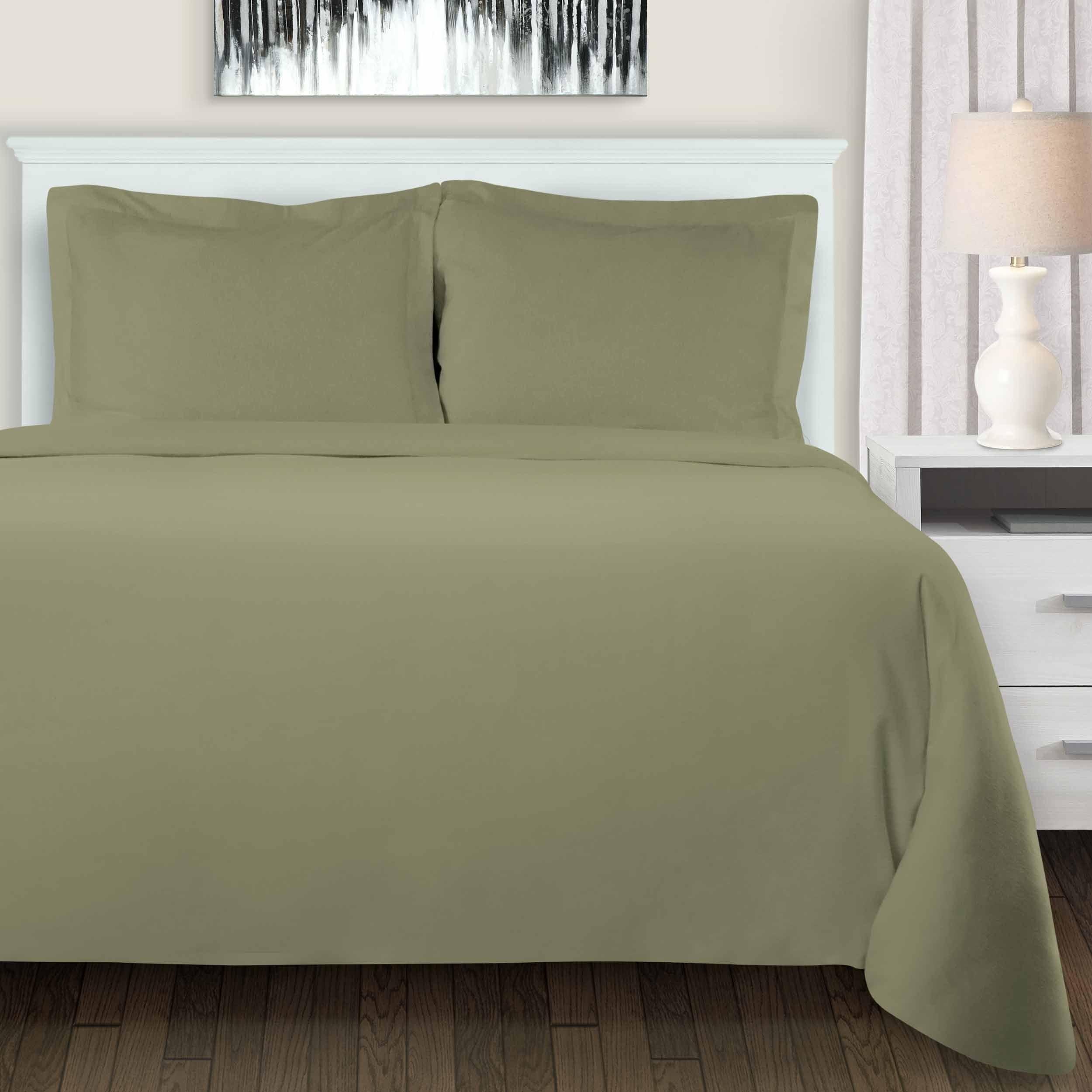 Premium 100% Cotton Flannel Duvet Cover Set - Soft & Cozy Bedding for Winter - Perfect for Master Bedroom, Guest Room & Cold Weather Comfort