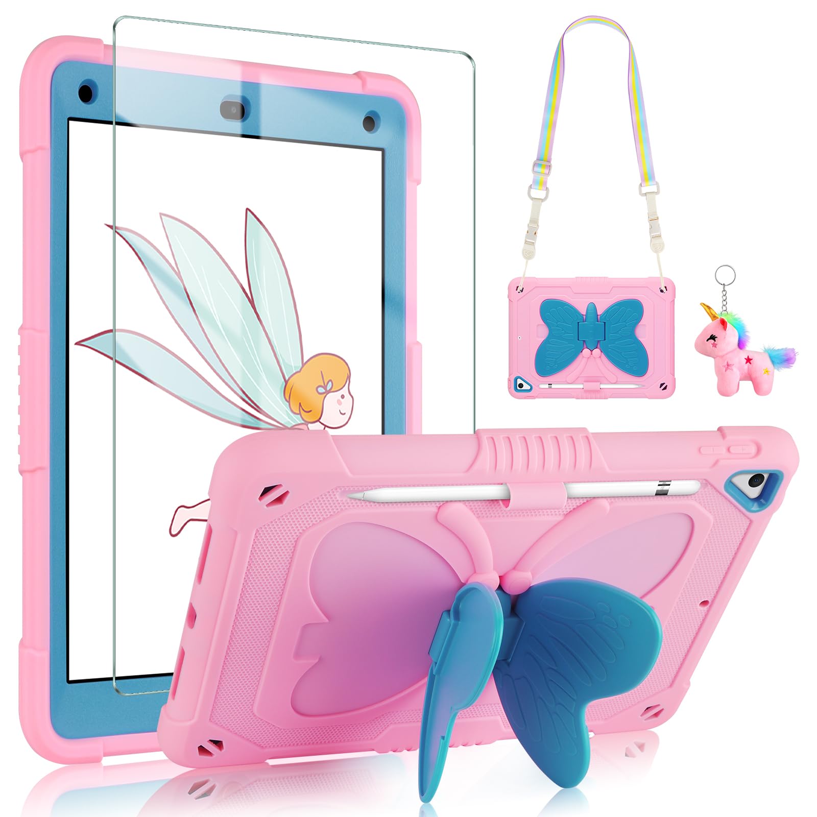 VOFUOE iPad 6th/5th Generation Case with Screen Protector - Compatible with iPad 9.7