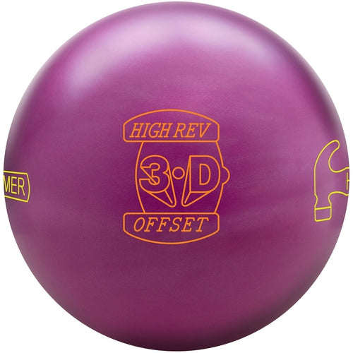 Hammer High Rev 3 D Offset Bowling Ball for Professional Bowlers - Perfect for League Play and Tournament Performance