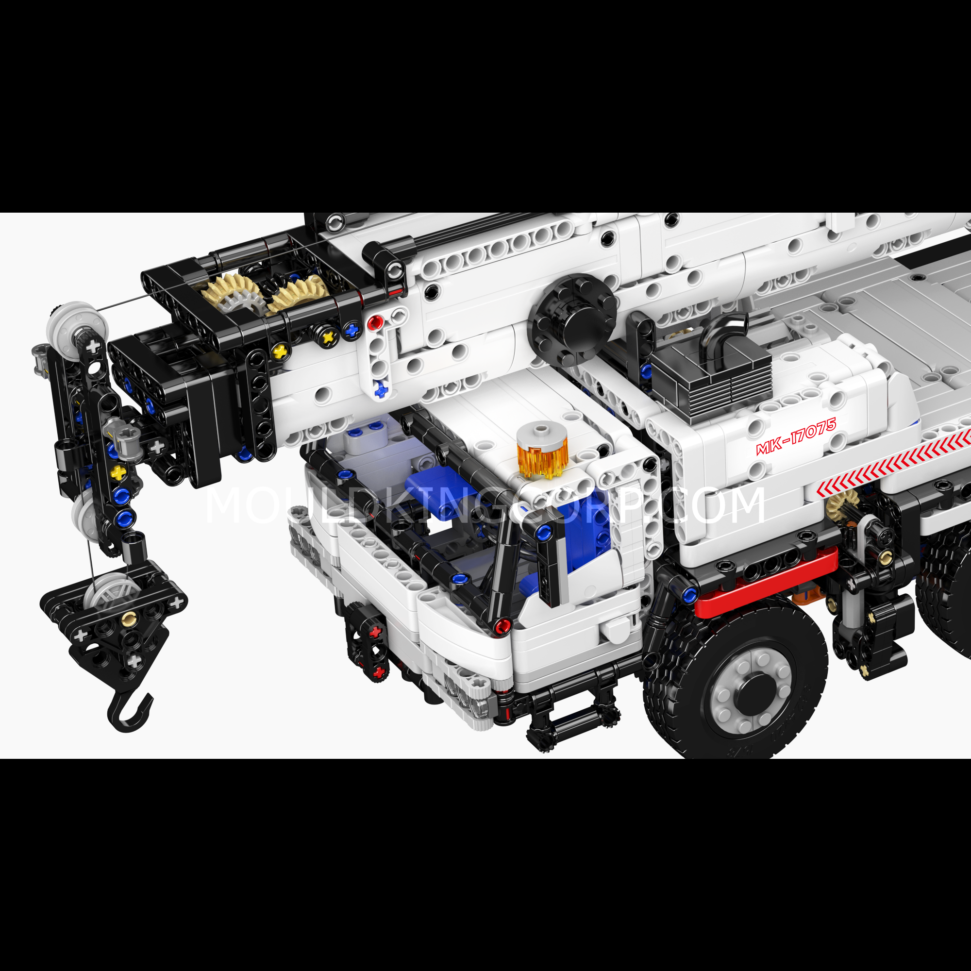 Mould King 17075 Remote Control LTM 1110 Crane Truck Building Kit - 3,248 Piece Construction Set for Adults & Teens | STEM Educational Toy, Engineering Model for Home & Office Display